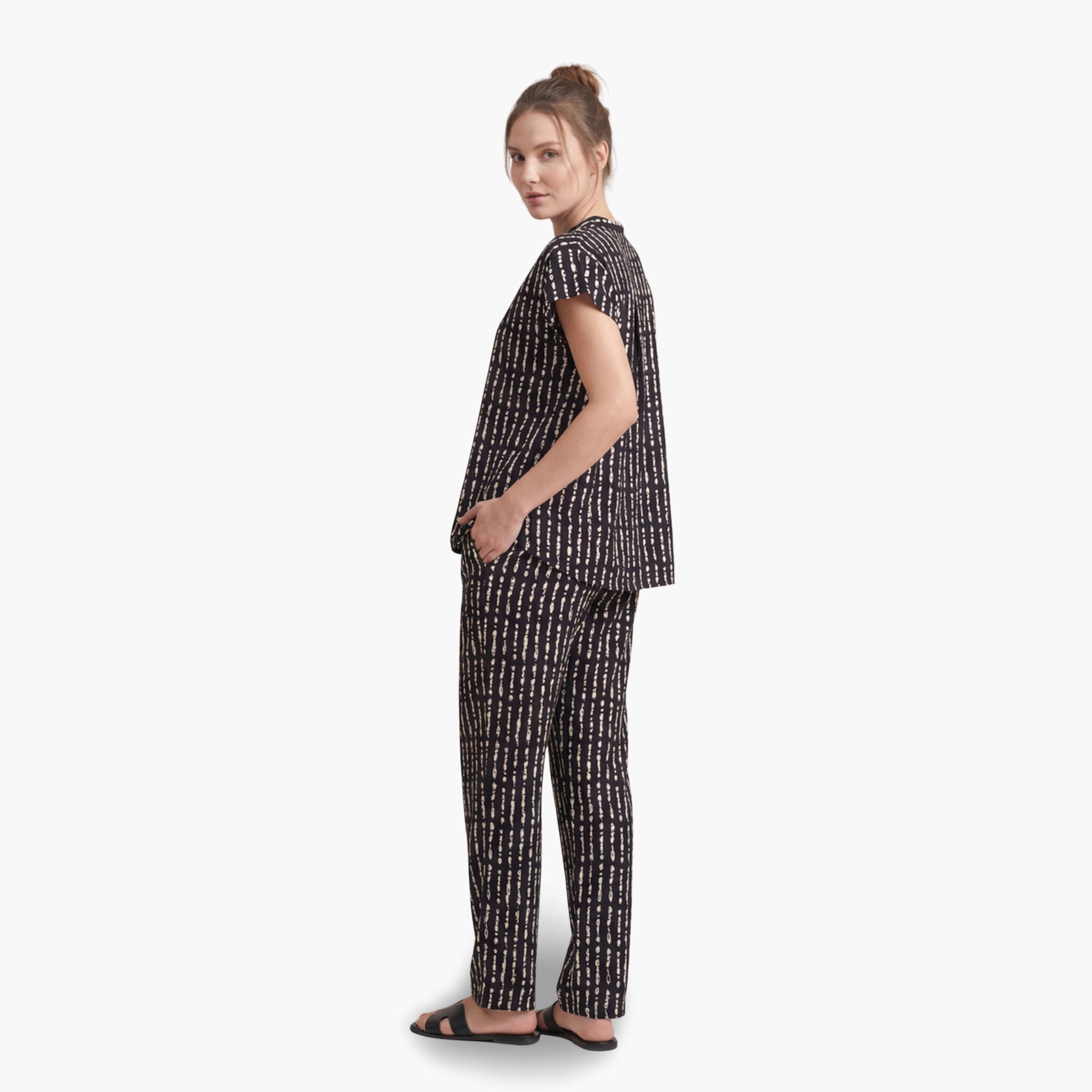 Mish Women Striped Print Cotton Top and Pyjama Set-women-clothing-nightwear-pyjamas-longsets-image-4