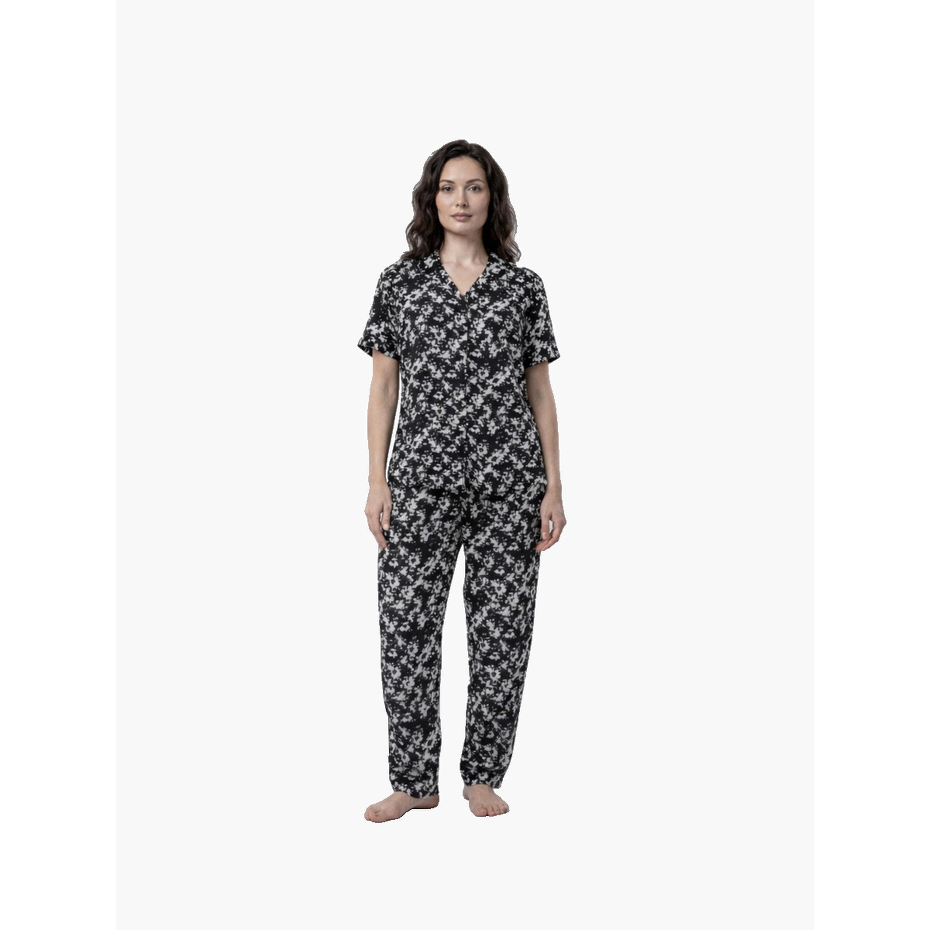 Mish Women Floral Print Cotton Shirt and Pyjama Set-women-clothing-nightwear-pyjamas-longsets-image-3