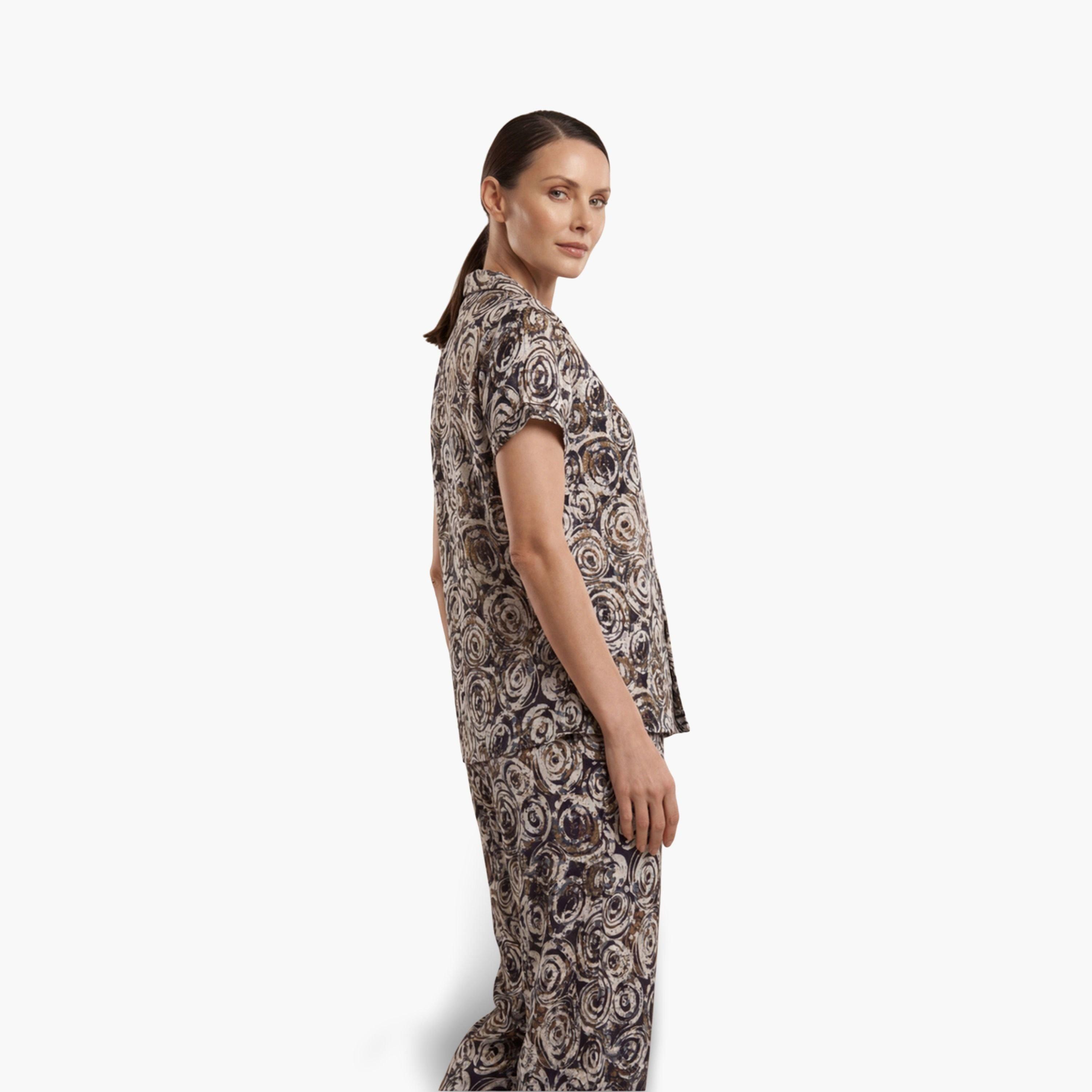 Mish Women All Over Print Cotton Shirt and Pyjama Set-women-clothing-nightwear-pyjamas-longsets-image-3