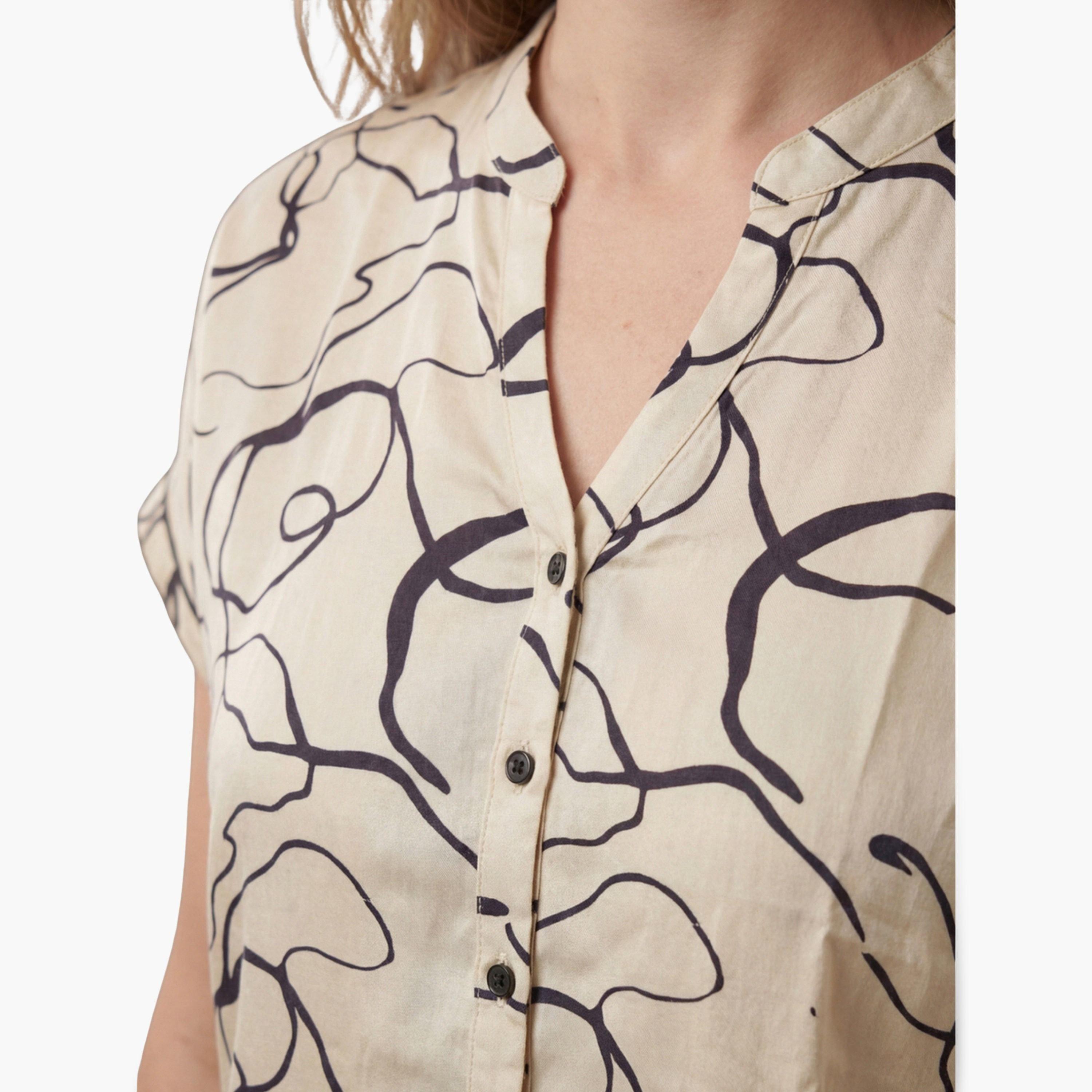 طقم بيجاما من بنطال وقميص قطن مطبوع-women-clothing-nightwear-pyjamas-longsets-image-5