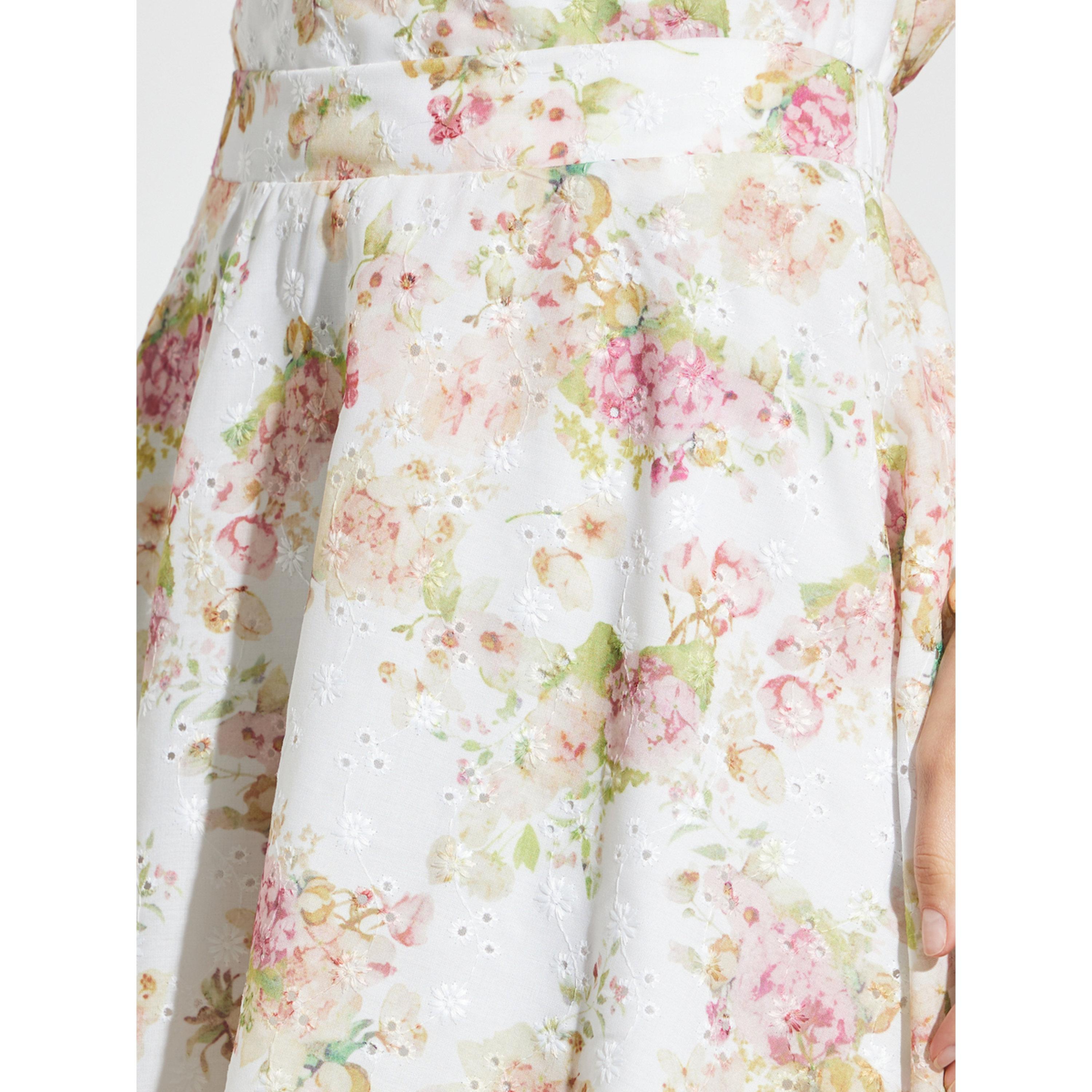 تنورة ميدي بطبعة أزهار وتطريز شيفلي-women-clothing-skirts-image-3