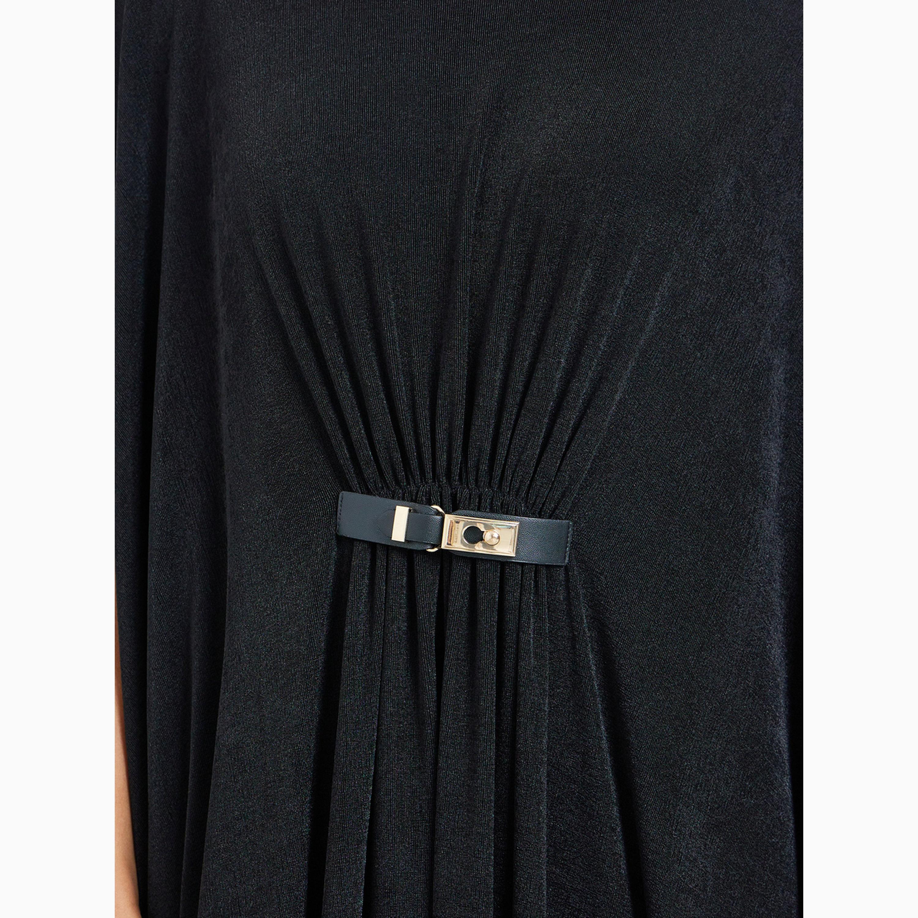 فستان طويل بأكمام كيمونو وتفاصيل إبزيم-women-clothing-dresses-image-4