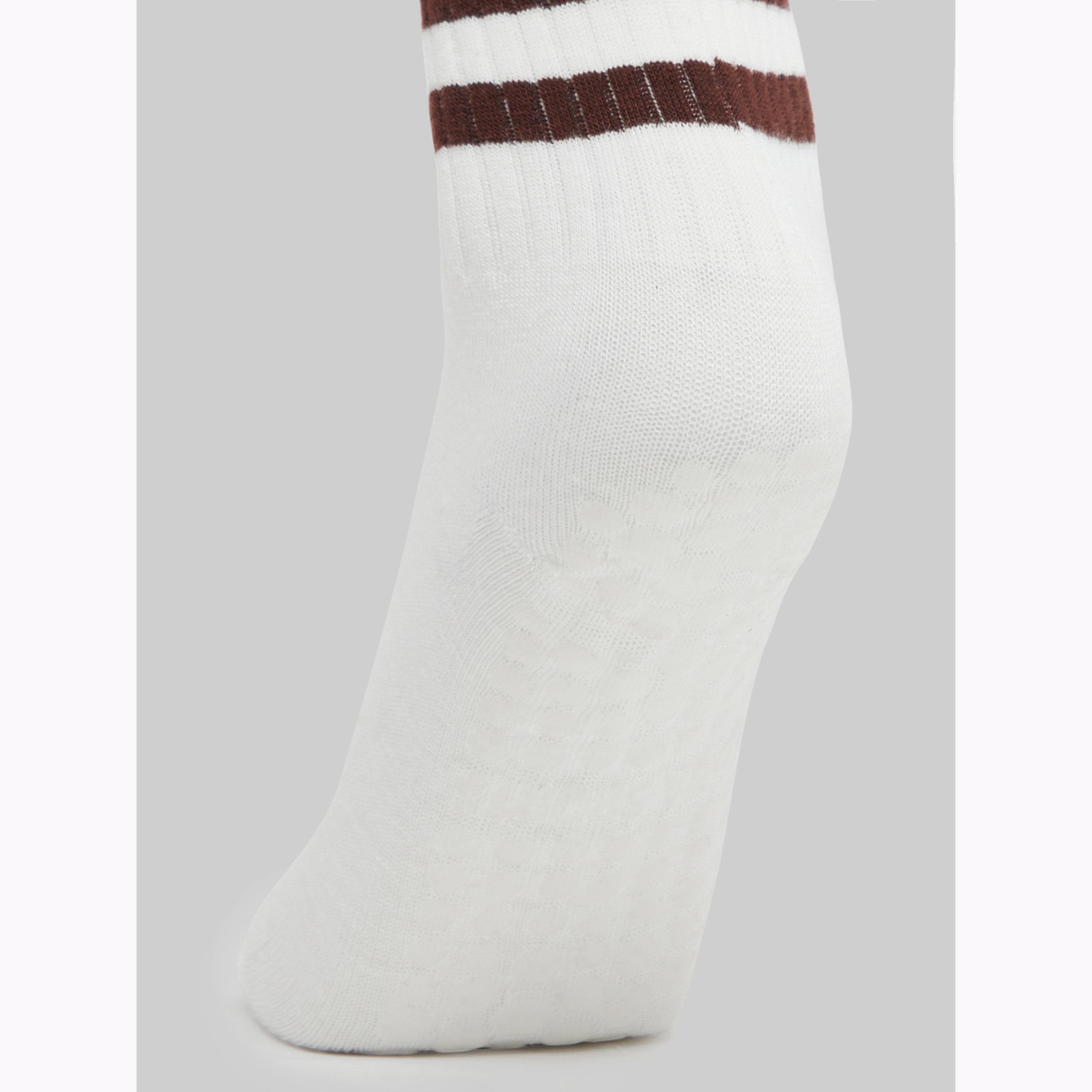 جوارب يوغا مخططة لون أبيض-women-socksandstockings-image-3
