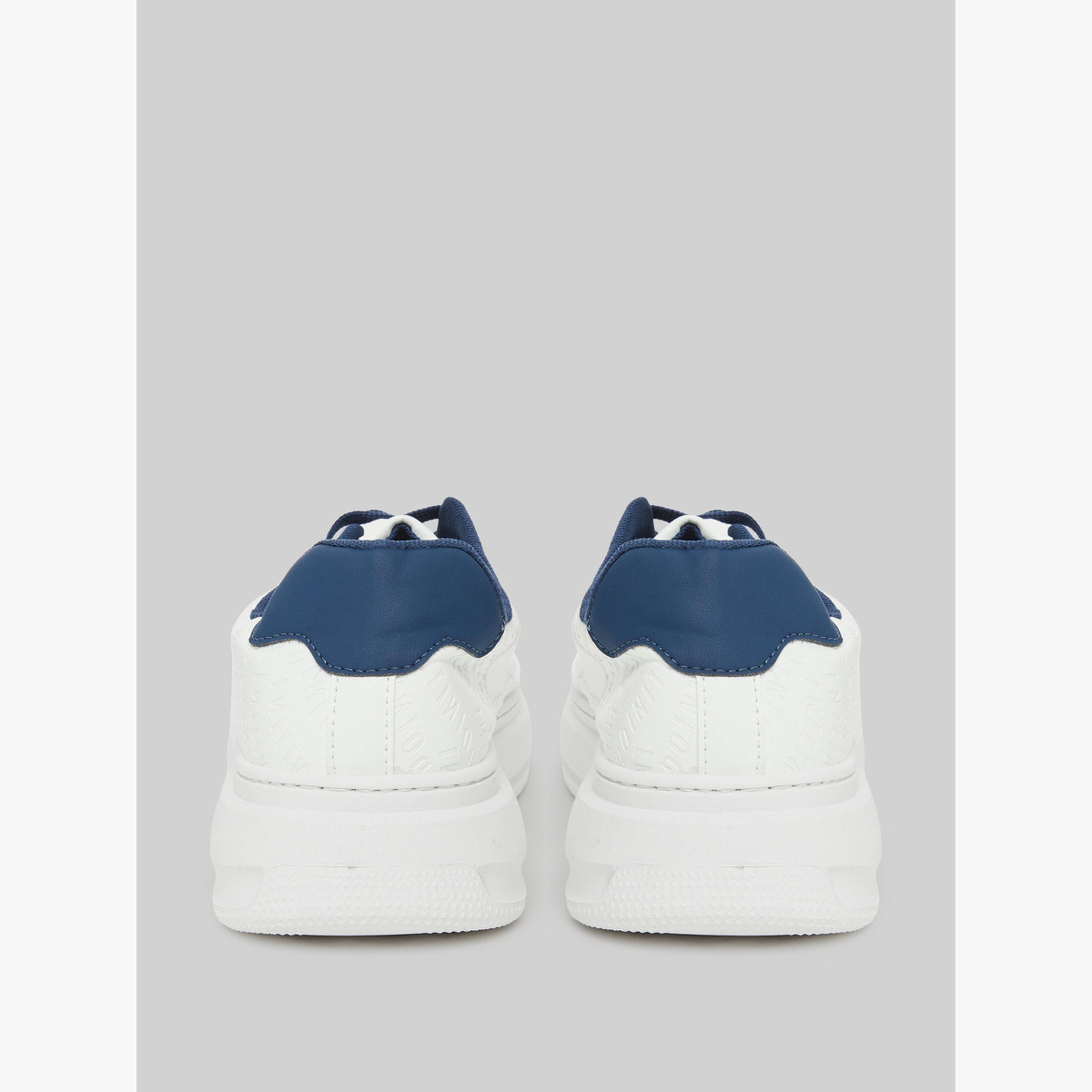 Styli White Platform Lace-Up Sneakers-men-shoes-sneakers-image-5