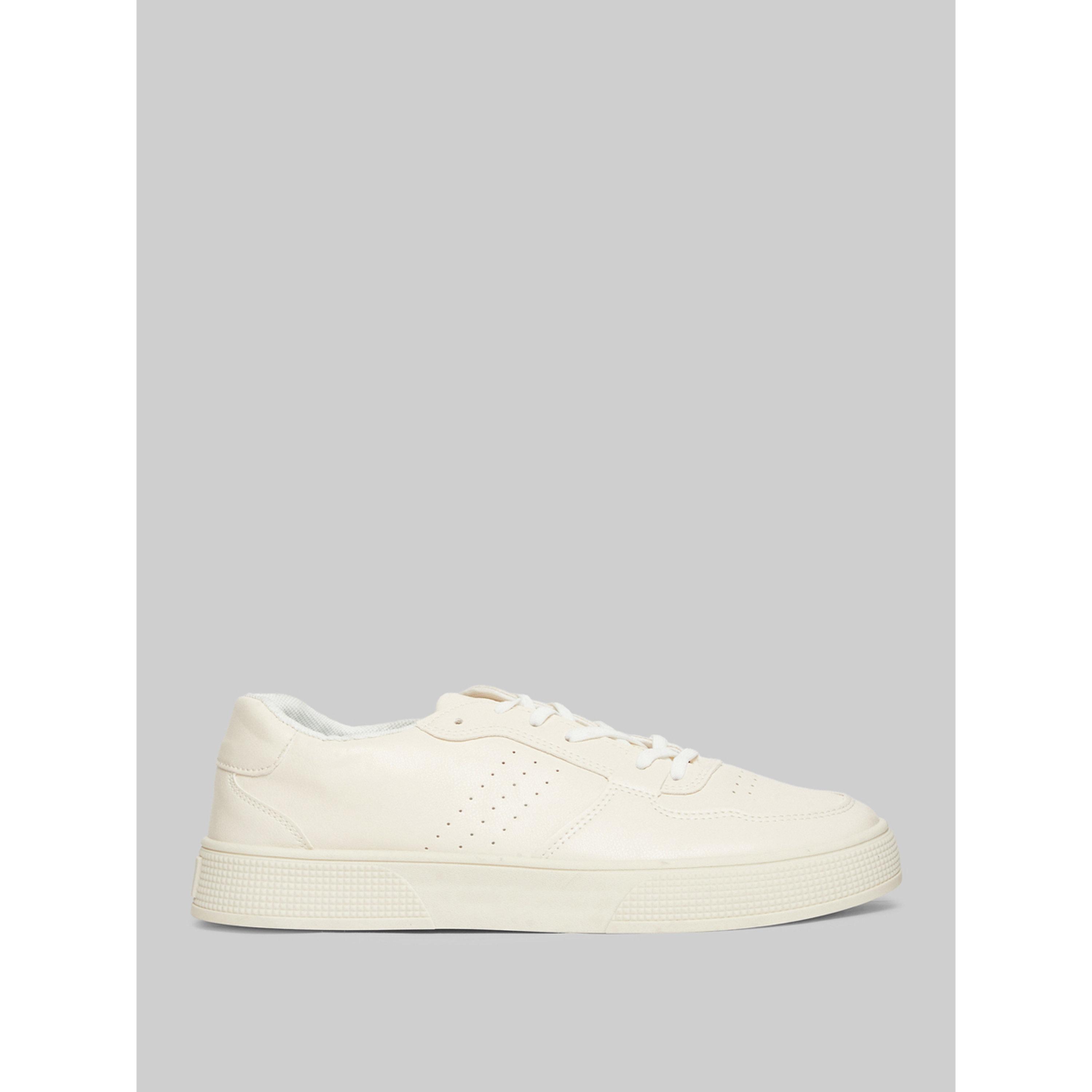 Styli Men's Clean Minimal Lace-Up Sneakers-men-shoes-sneakers-image-2