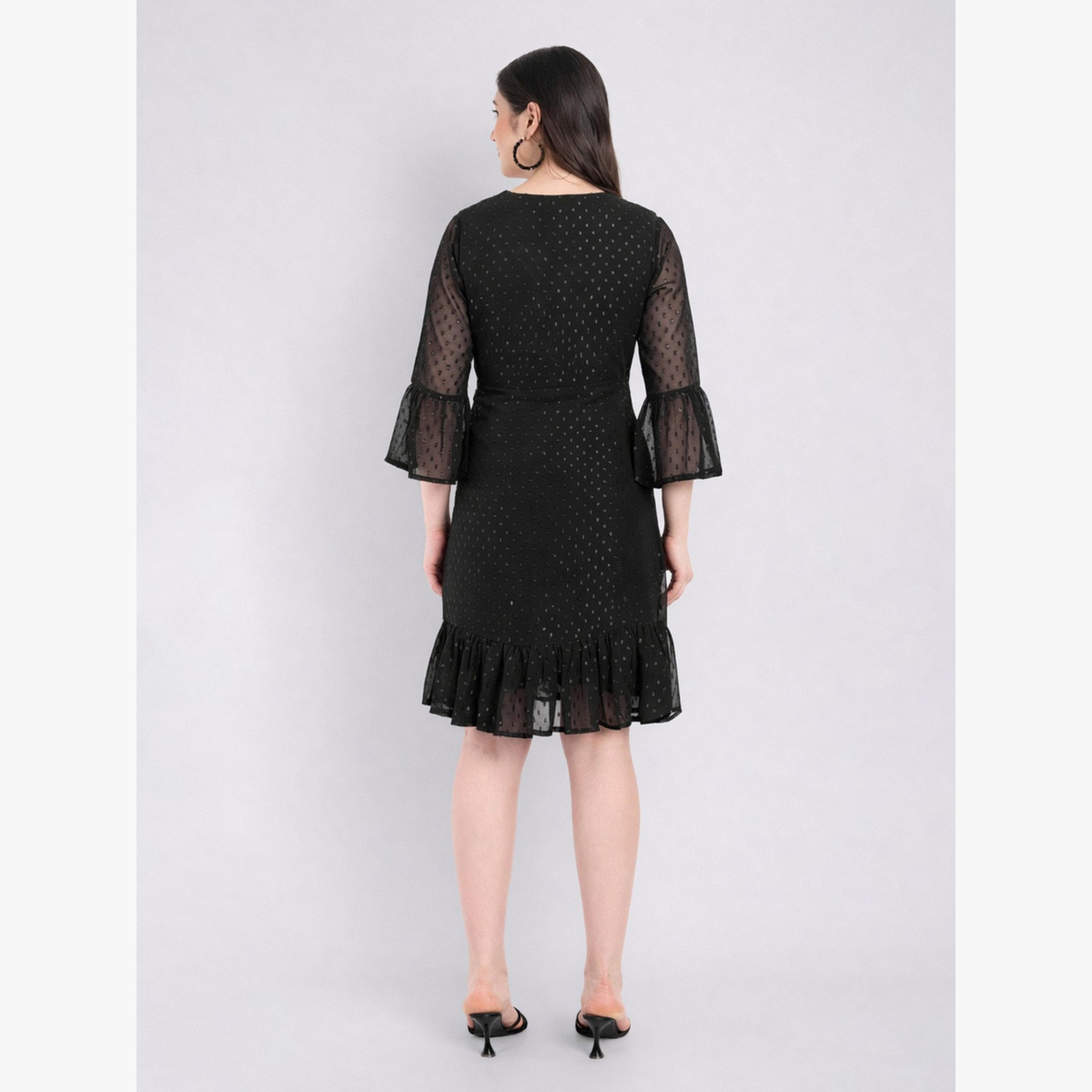فستان بطول الركبة بخيوط دوبي ولوريكس-women-clothing-dresses-image-4