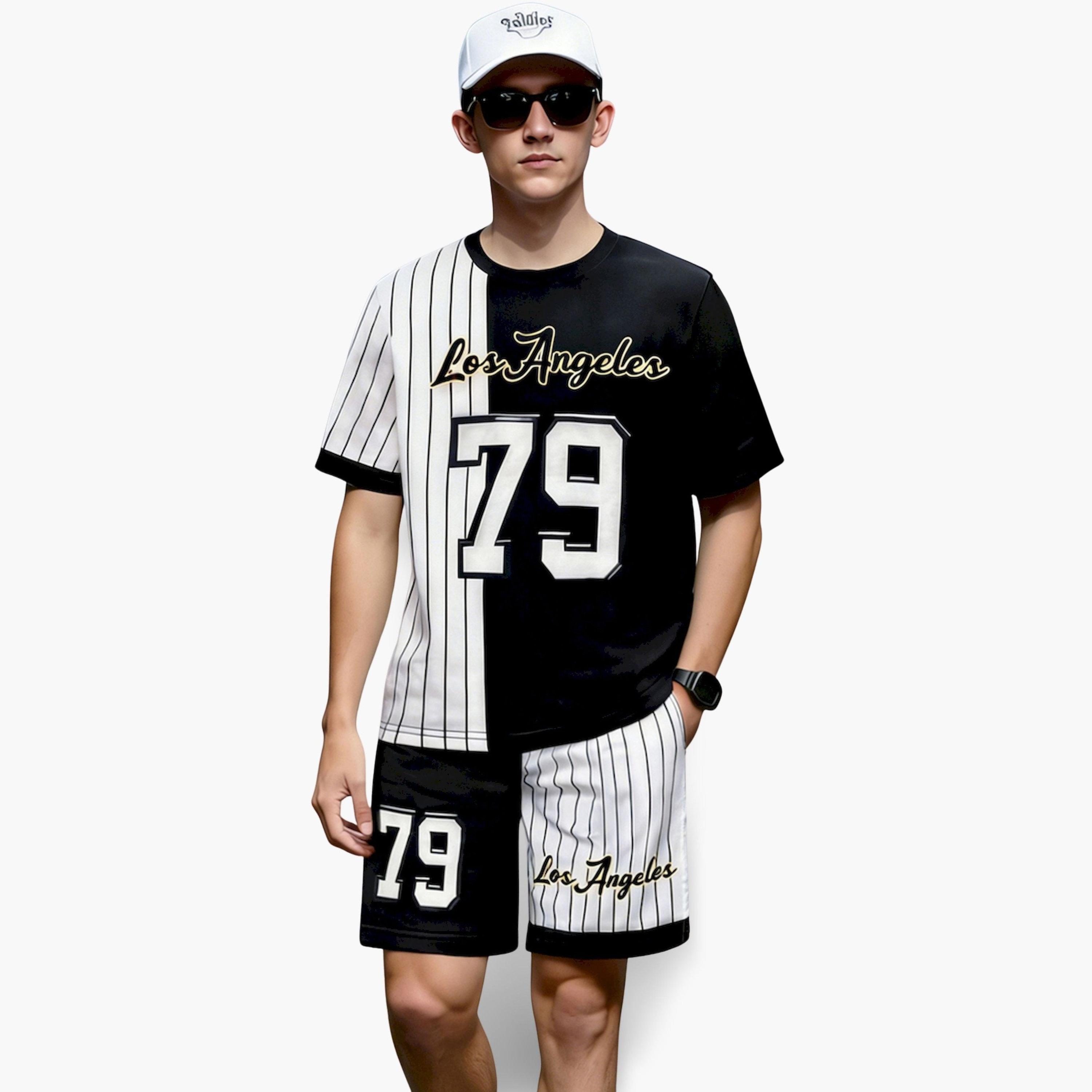 Take Two X Styli Men Printed Short Sleeve T-Shirt and Shorts Co-Ords-men-clothing-coordsets-image-1