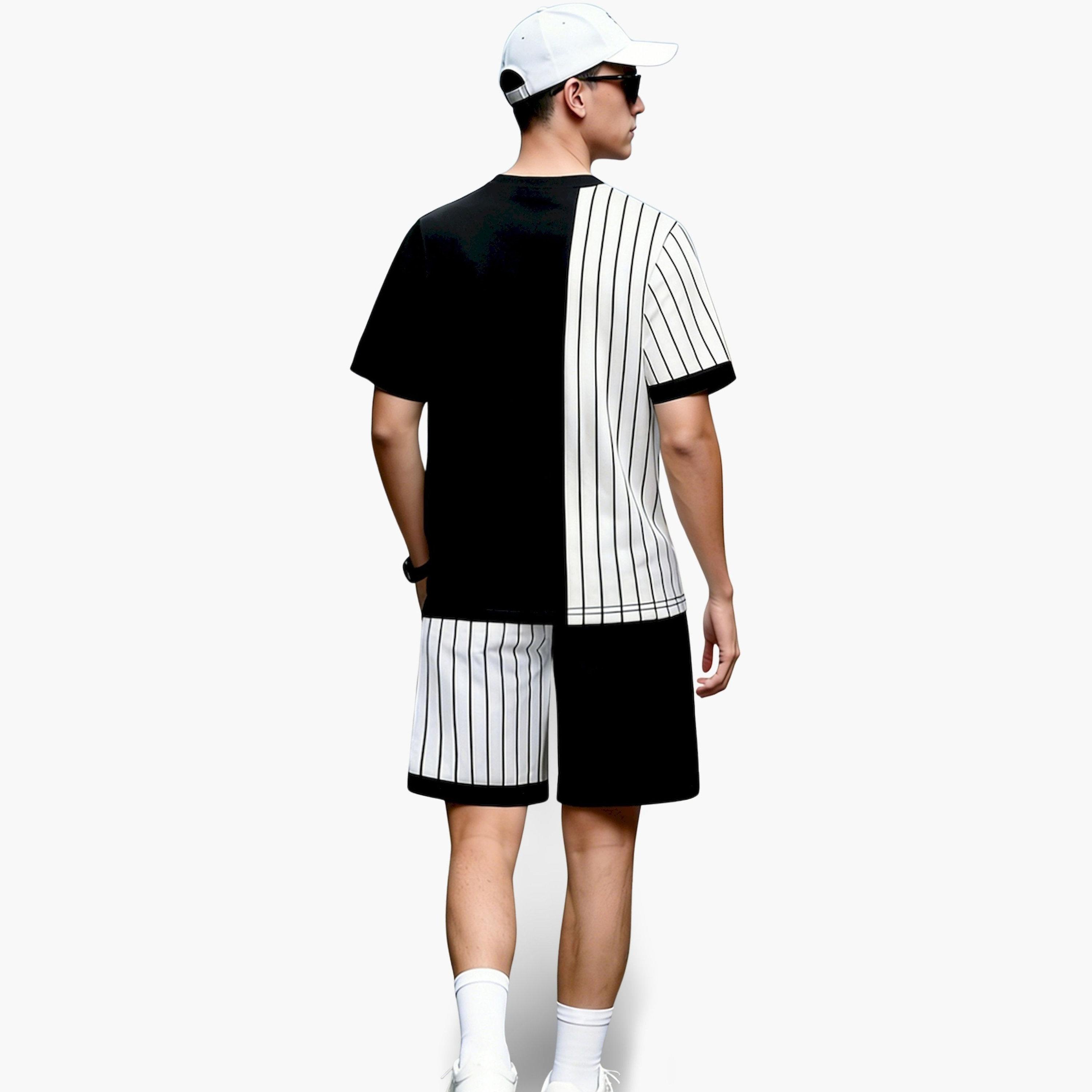 Take Two X Styli Men Printed Short Sleeve T-Shirt and Shorts Co-Ords-men-clothing-coordsets-image-3