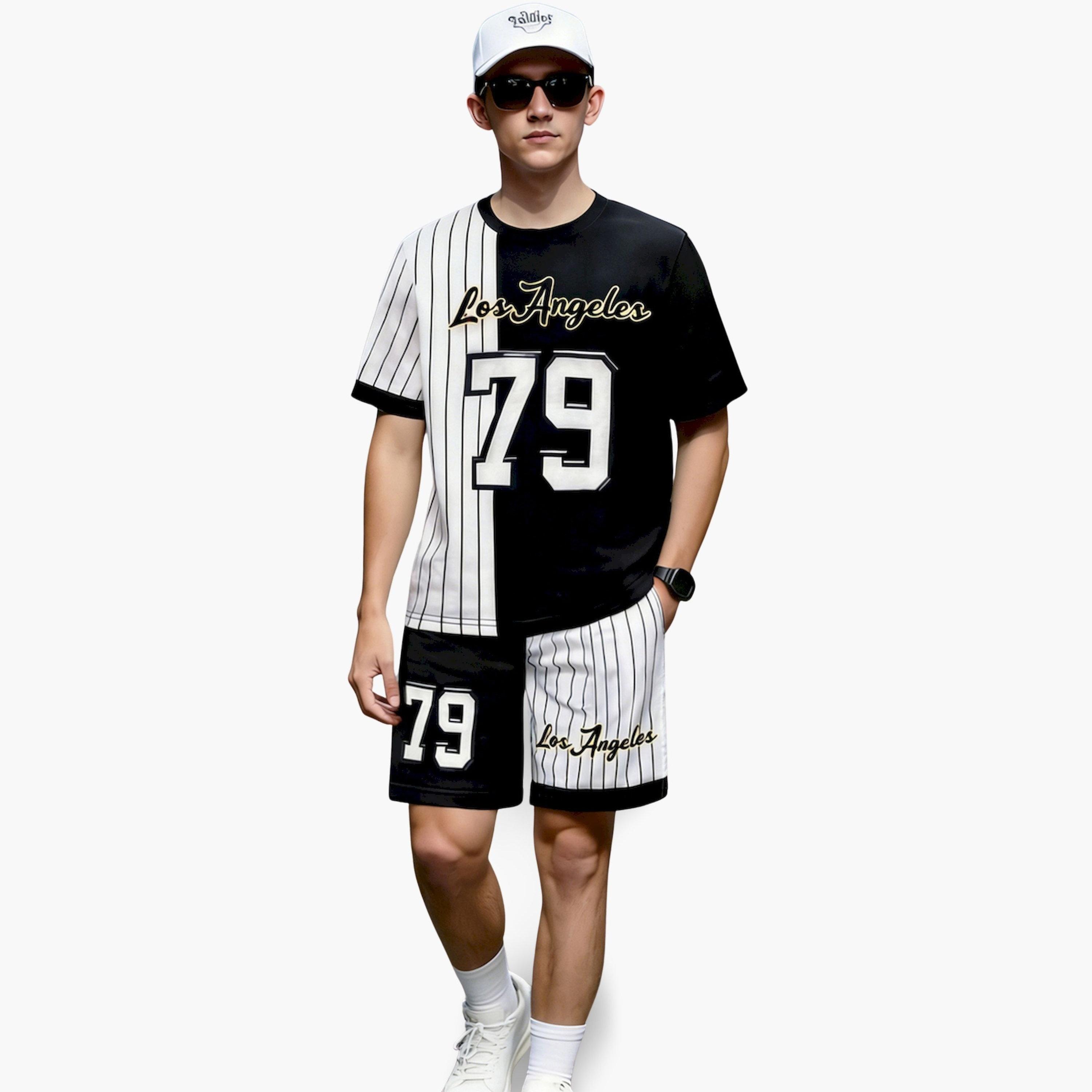 Take Two X Styli Men Printed Short Sleeve T-Shirt and Shorts Co-Ords-men-clothing-coordsets-image-4