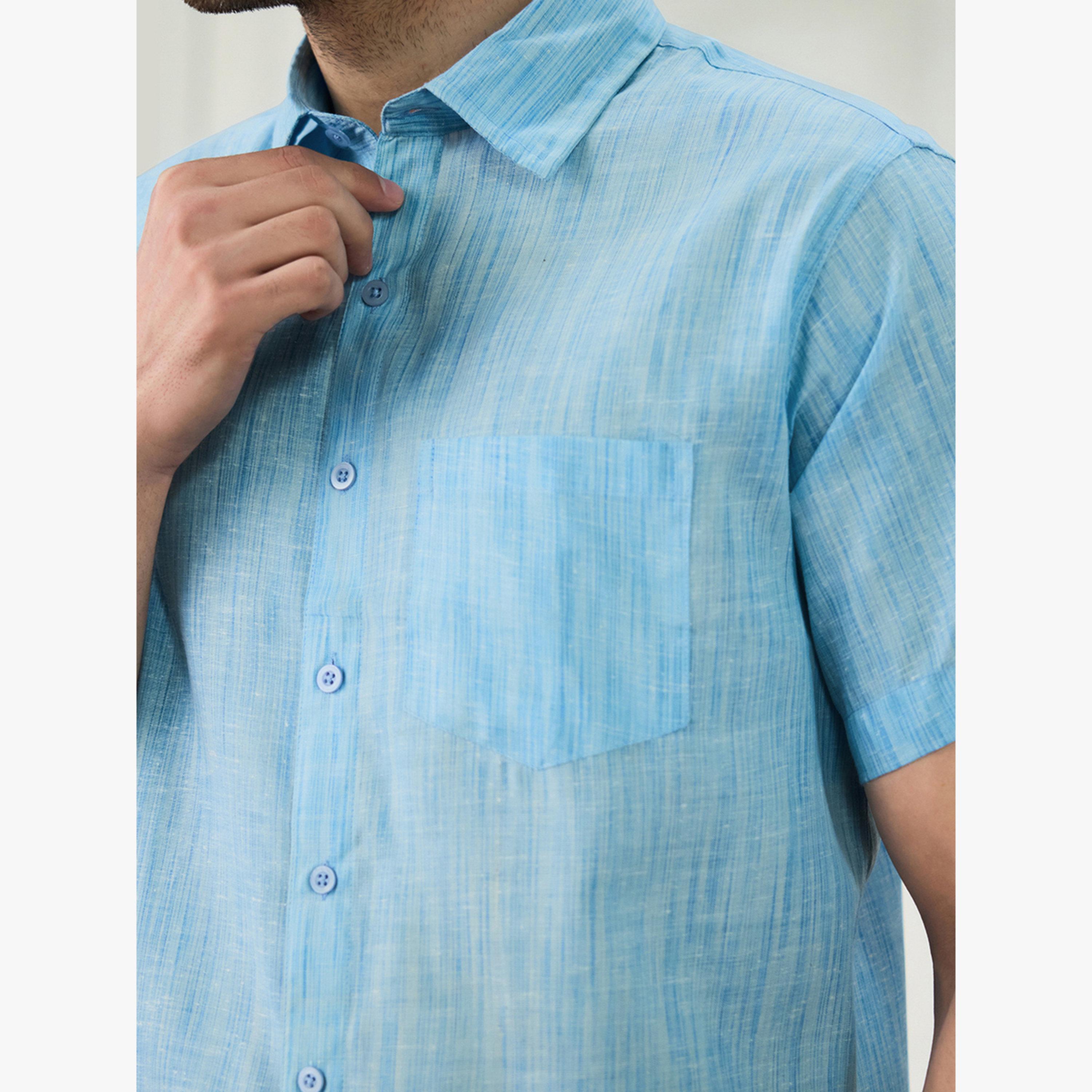 قميص بأكمام قصيرة مع جيب للرجال-men-clothing-shirts-image-6