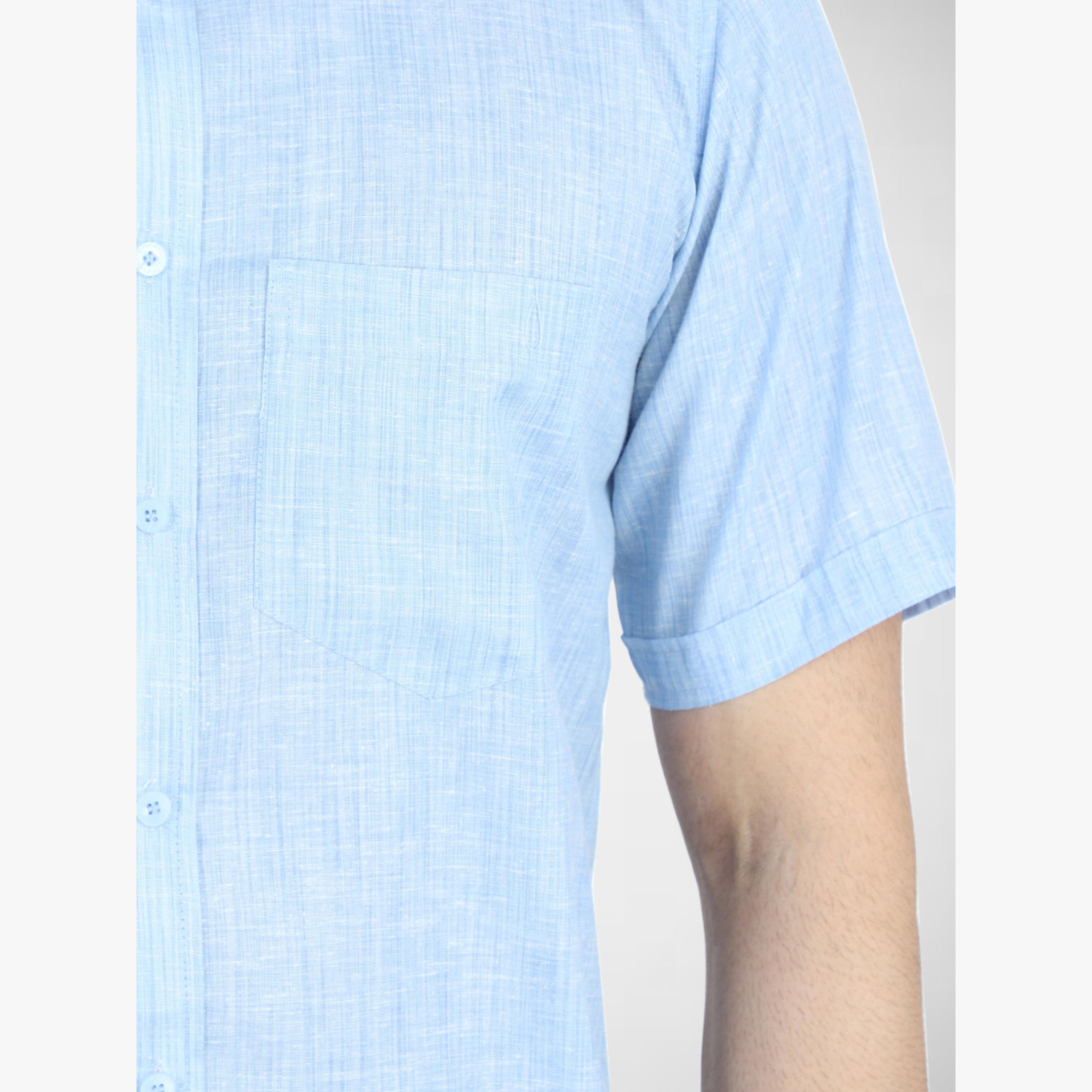 قميص قطن بأكمام قصيرة للرجال-men-clothing-shirts-image-6