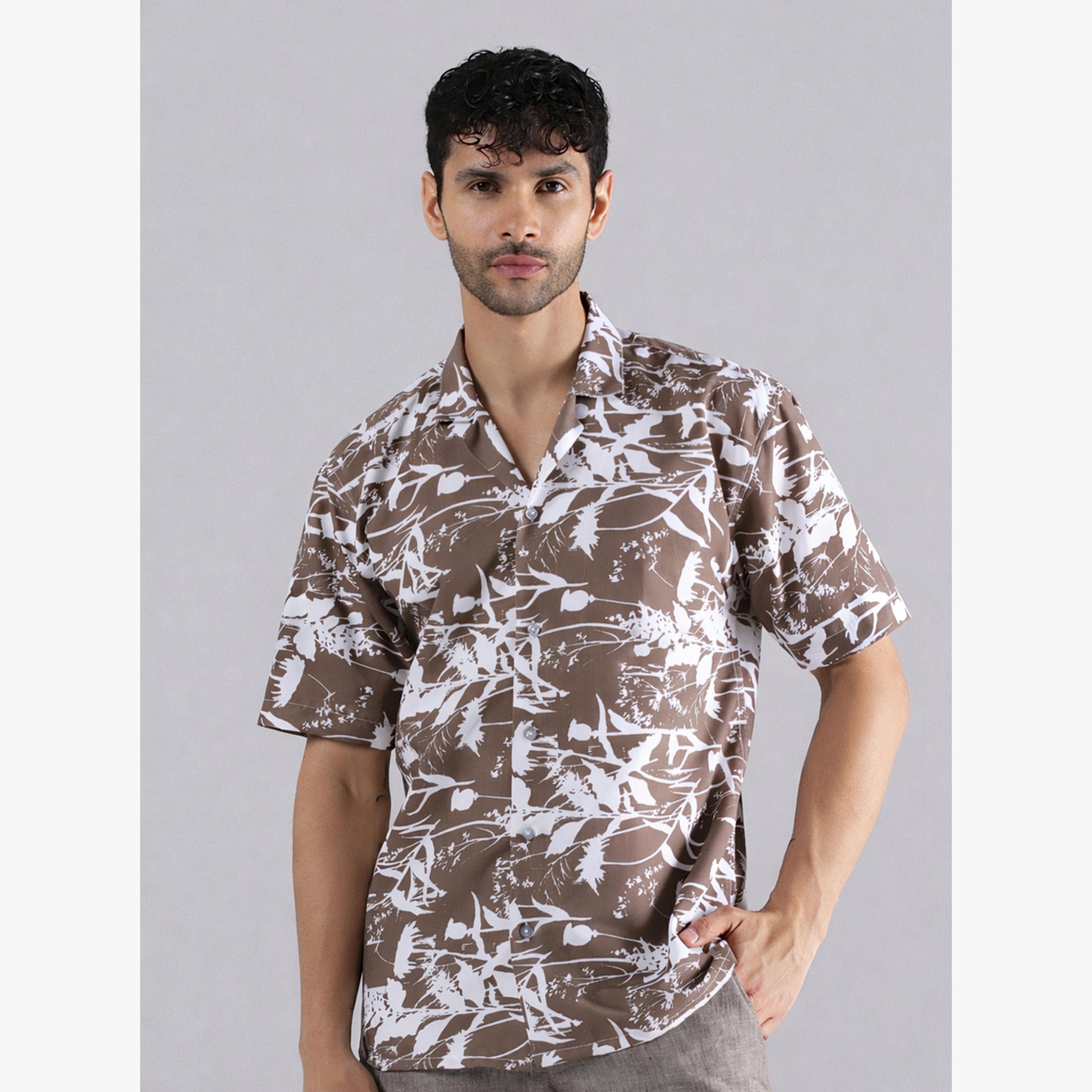 قميص بطبعة طبيعة للرجال-men-clothing-shirts-image-1