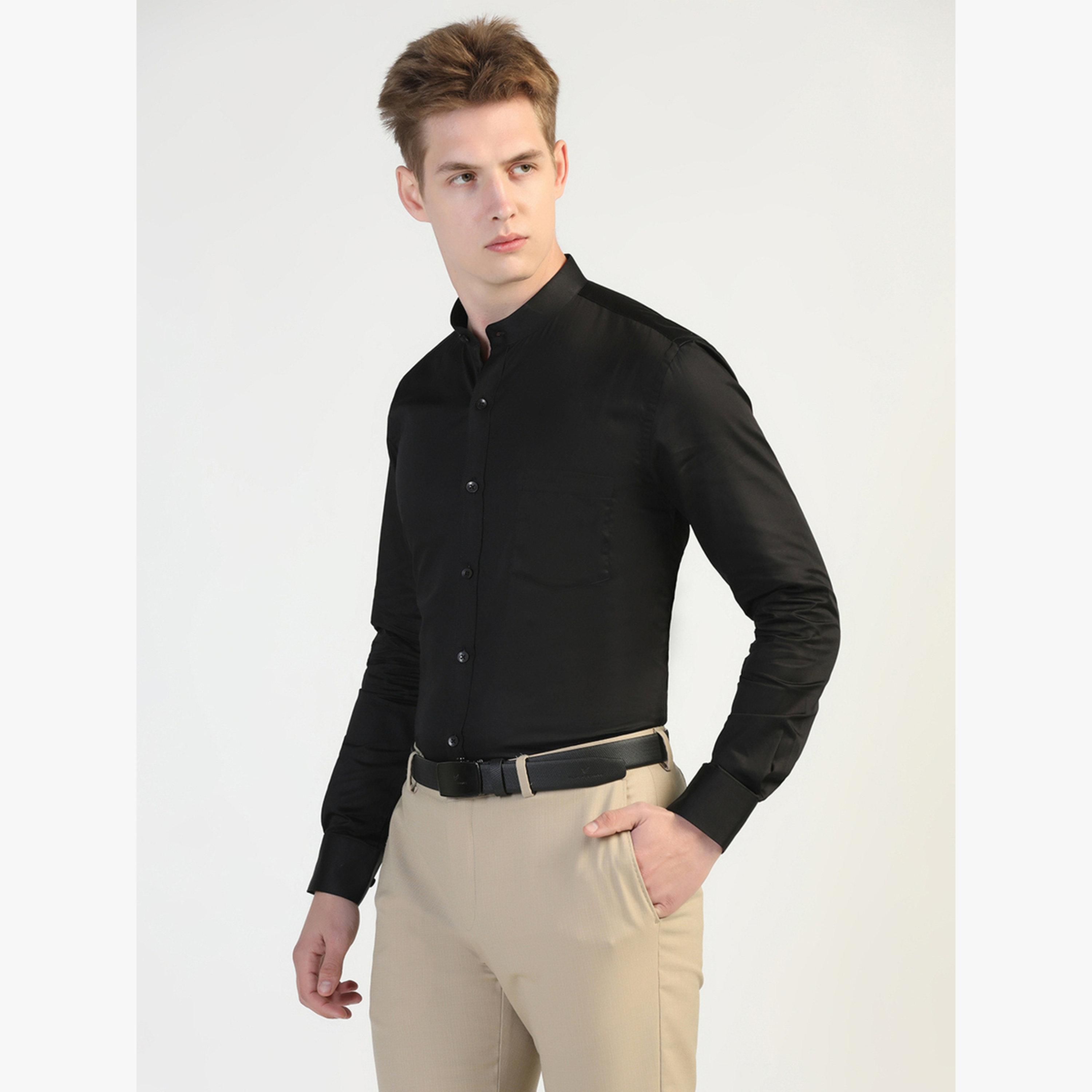 قميص قطن بأكمام طويلة للرجال-men-clothing-shirts-image-3