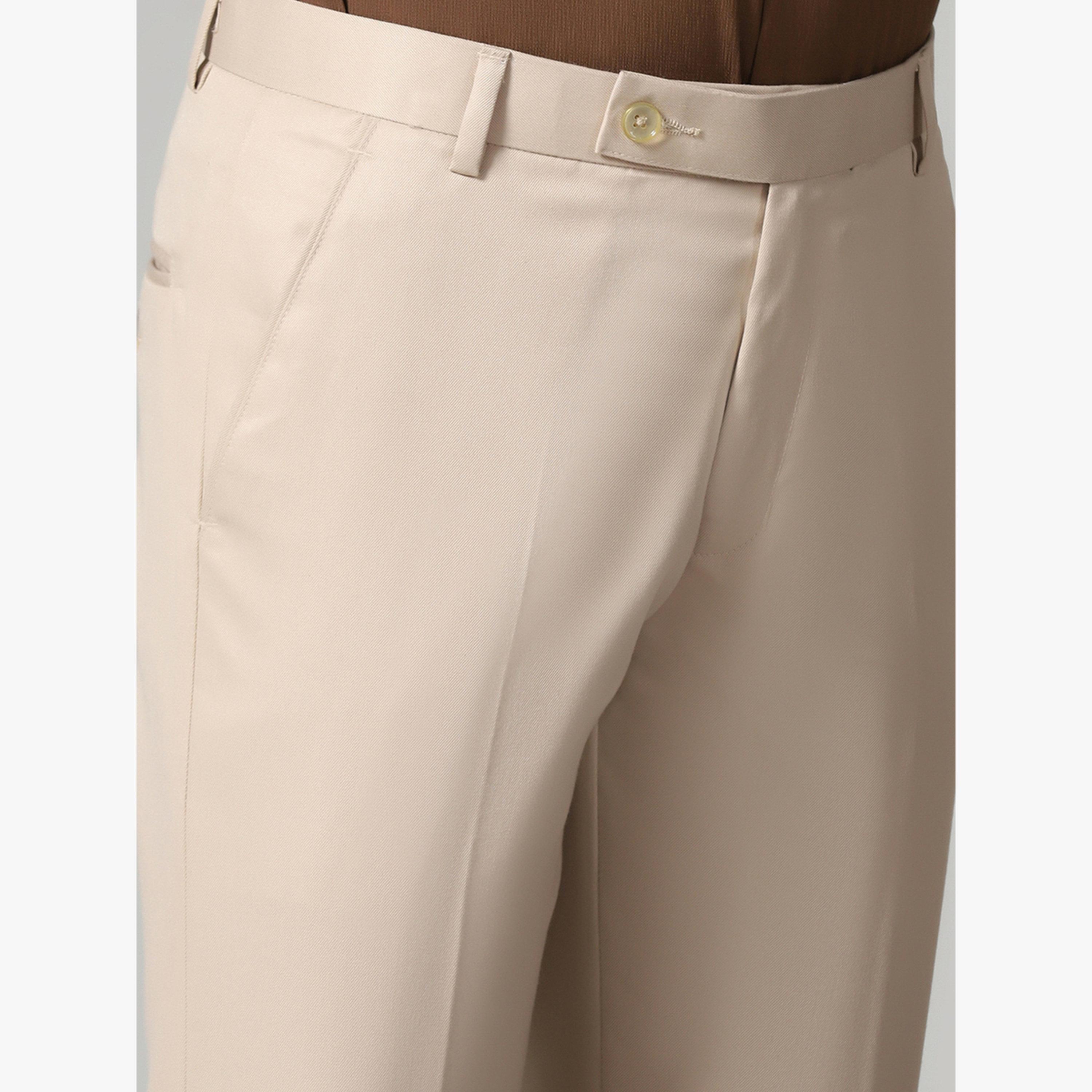 TAHVO X Styli Men Beige Classic Fit Trousers-men-clothing-bottoms-trousersandchinos-trousers-image-4