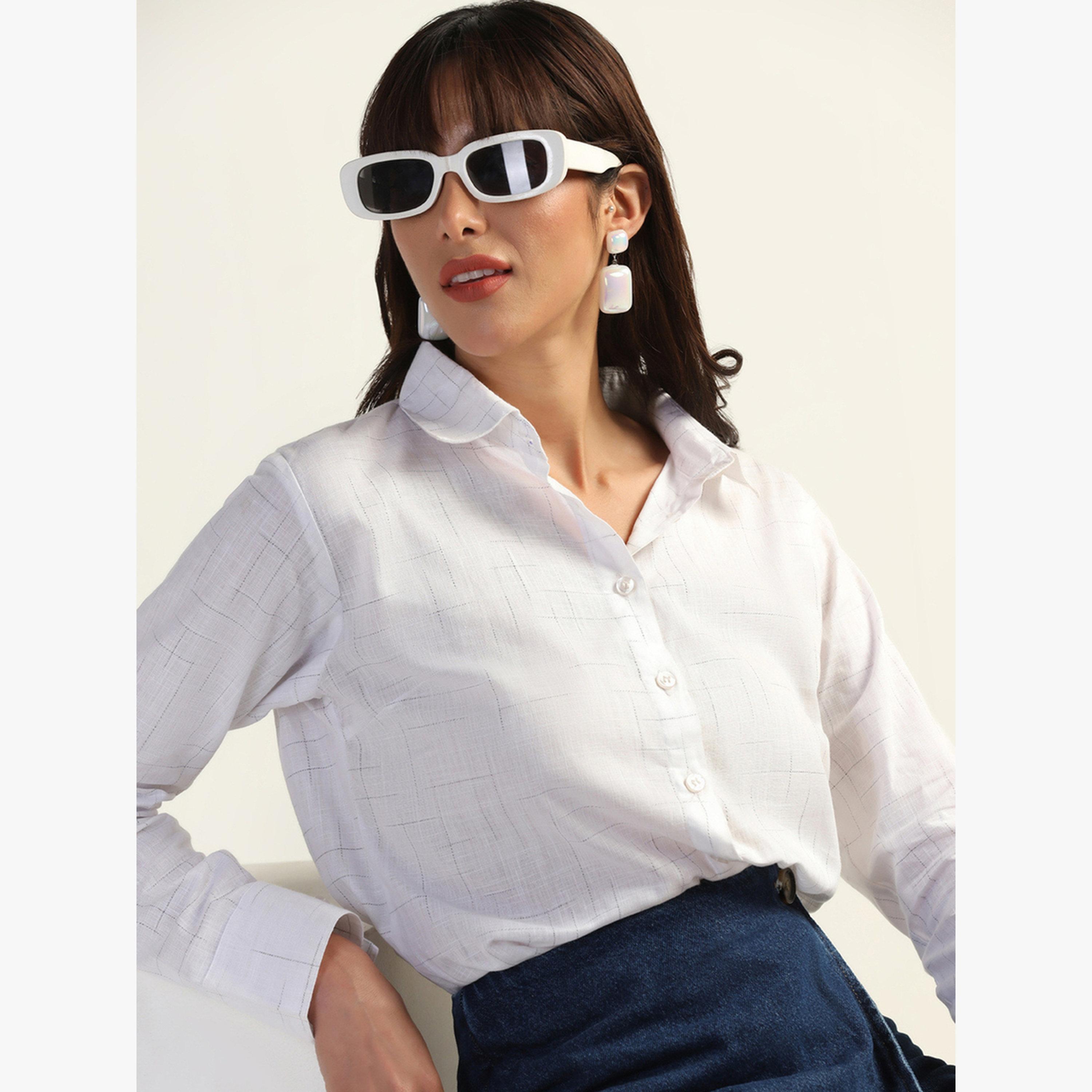 TAHVO X Styli White Long Sleeve Button-Down Shirt-women-clothing-shirtsandblouses-shirts-image-5