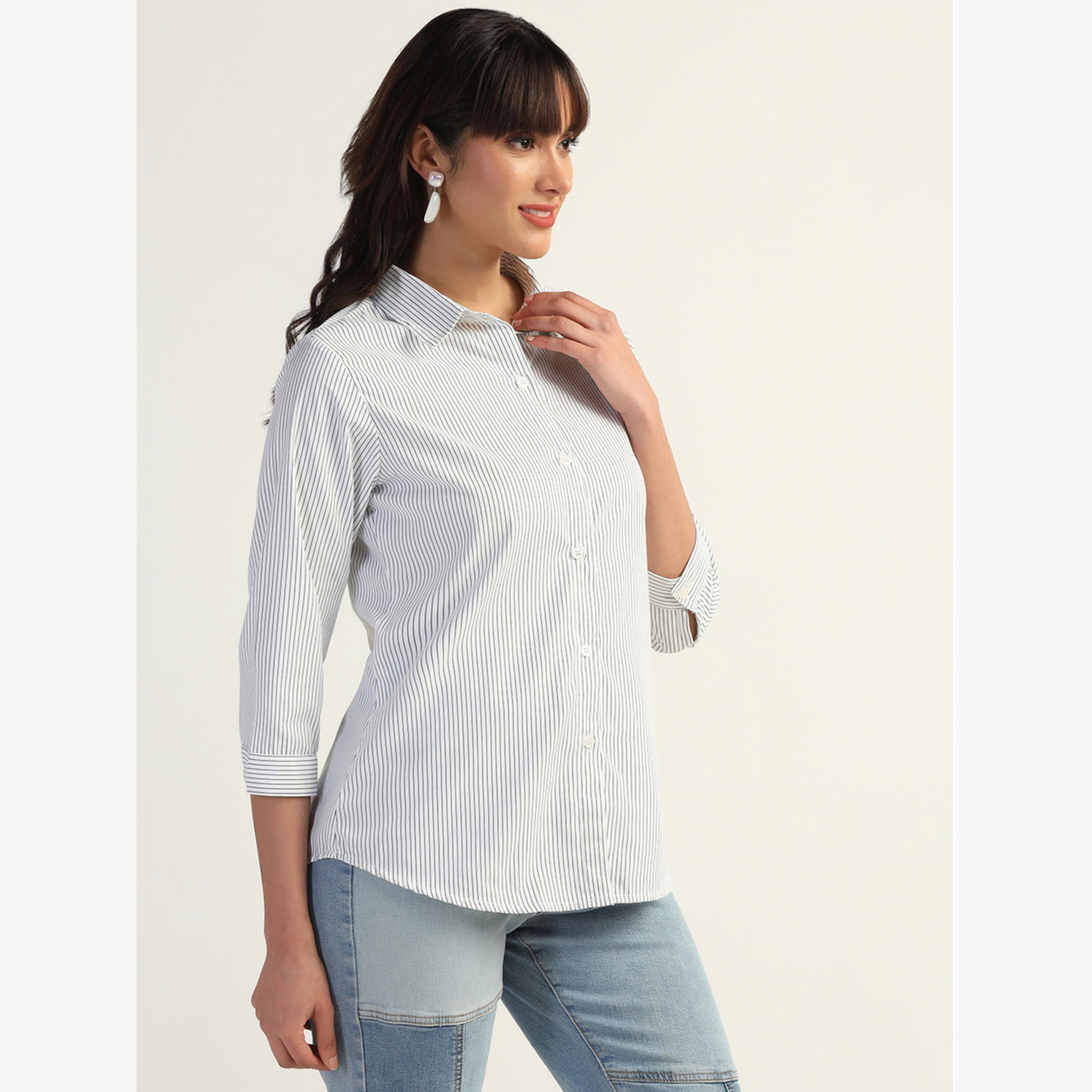 قميص مخطط بأكمام طويلة-women-clothing-shirtsandblouses-shirts-image-1