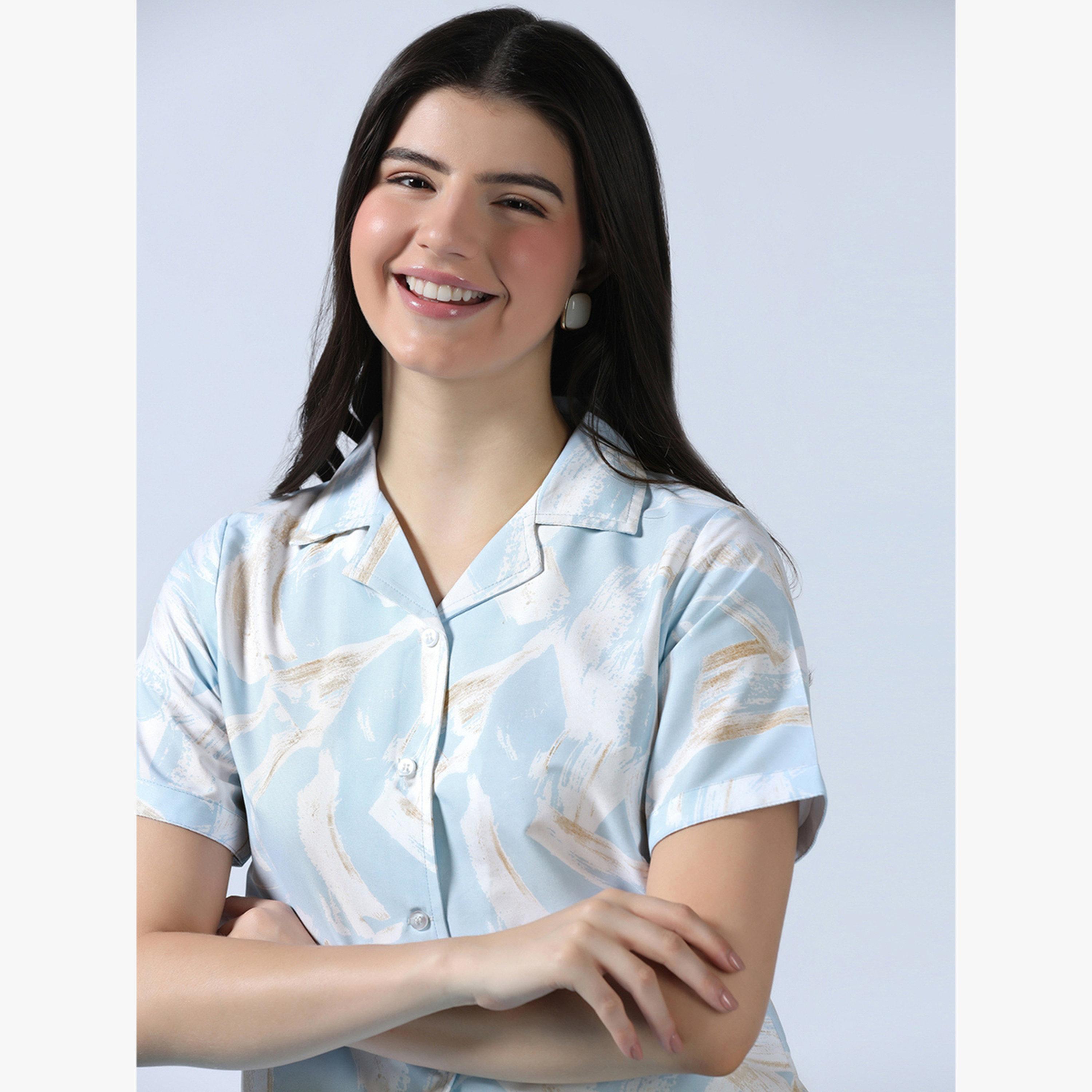 قميص قطن قصير مطبوع-women-clothing-shirtsandblouses-shirts-image-7
