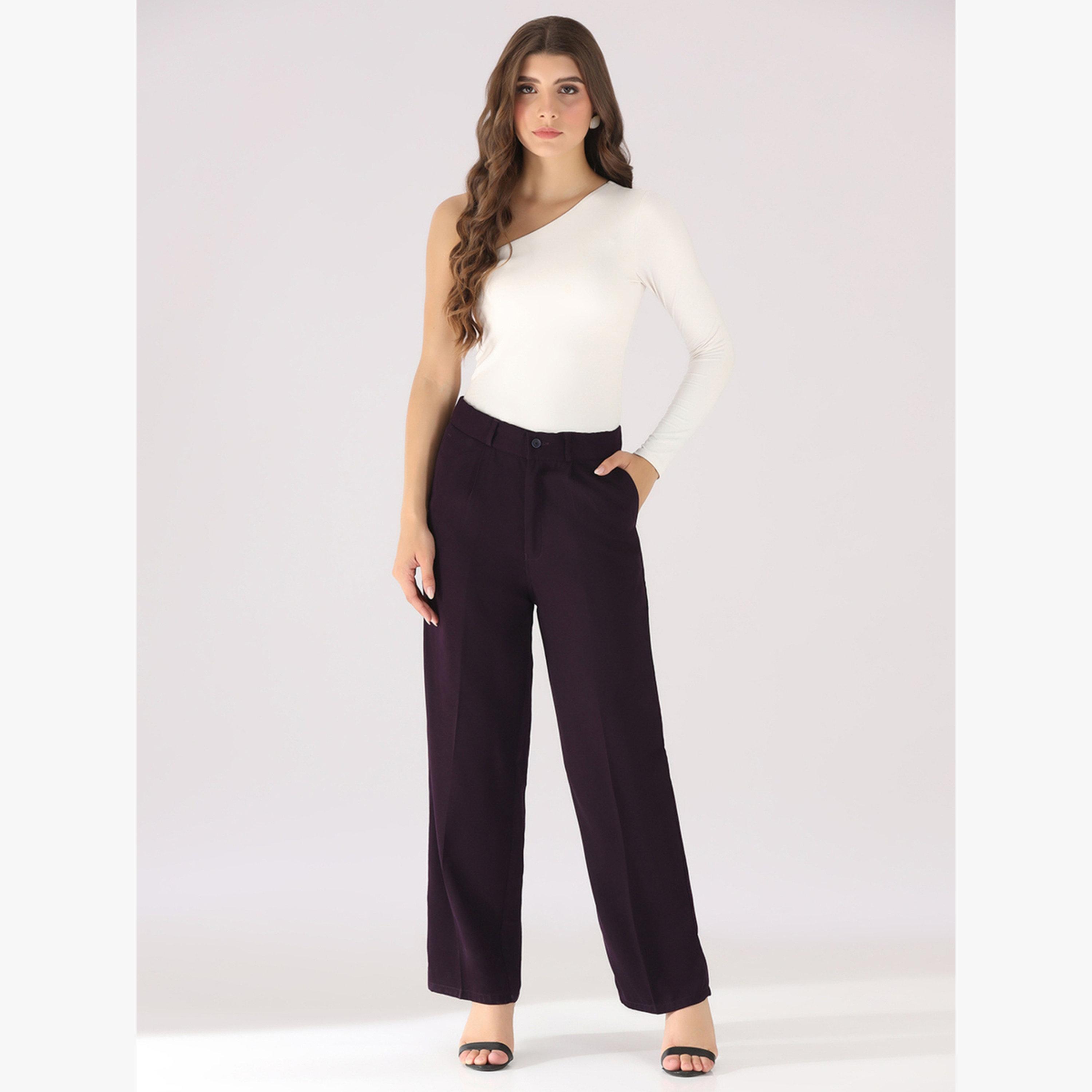 بنطال بقصة أرجل مستقيمة-women-clothing-bottoms-trousers-image-2