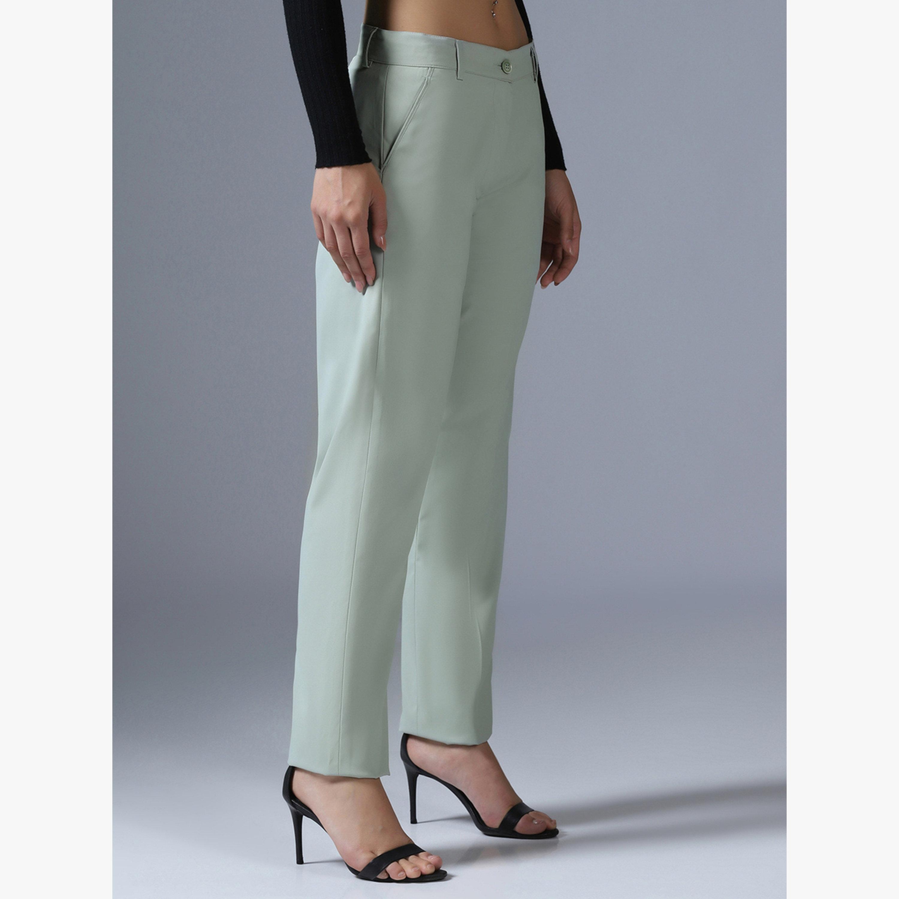 بنطال بنسيج مطاطي وقصة عادية-women-clothing-bottoms-trousers-image-3