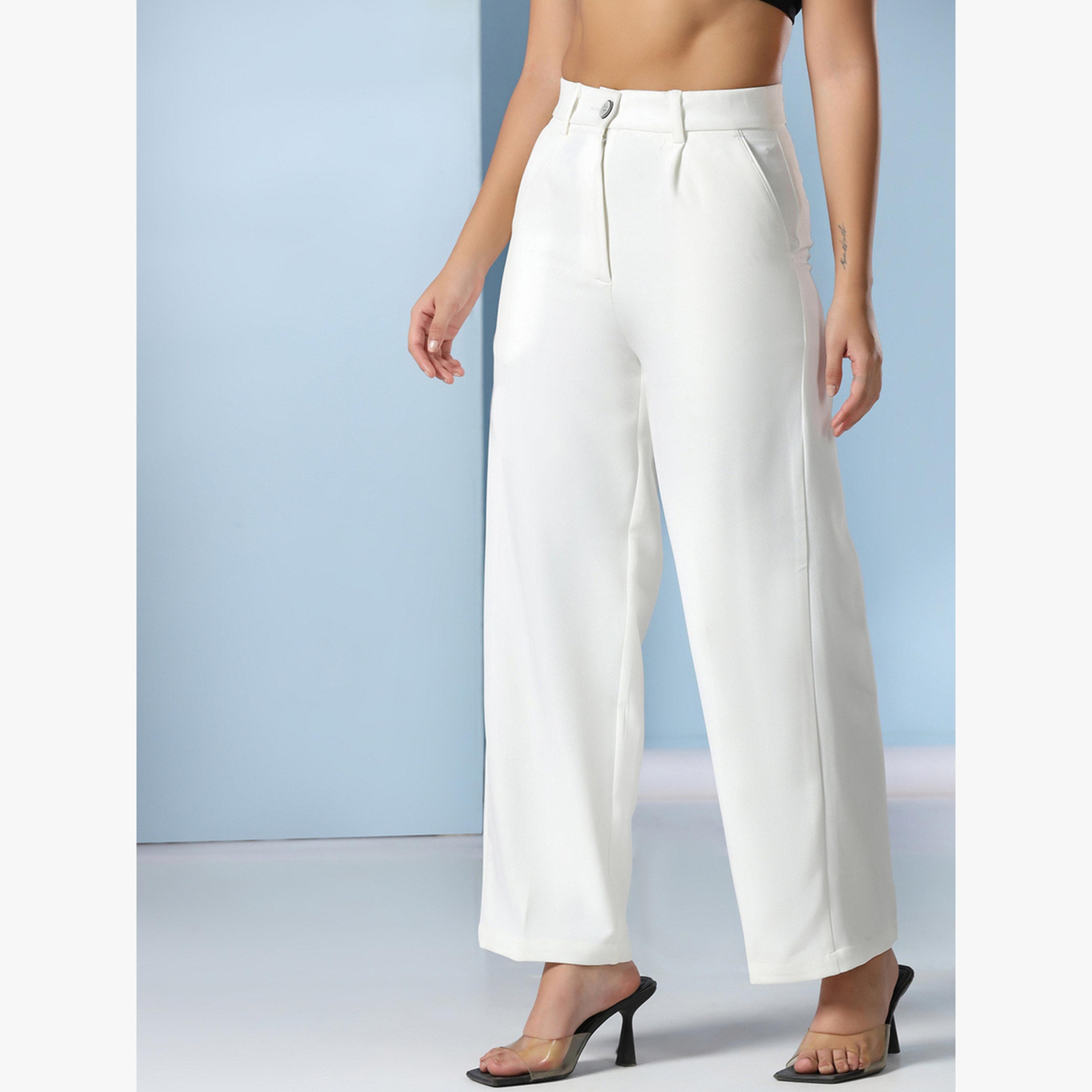 TAHVO X Styli White Wide Leg Trousers-women-clothing-bottoms-trousers-image-1