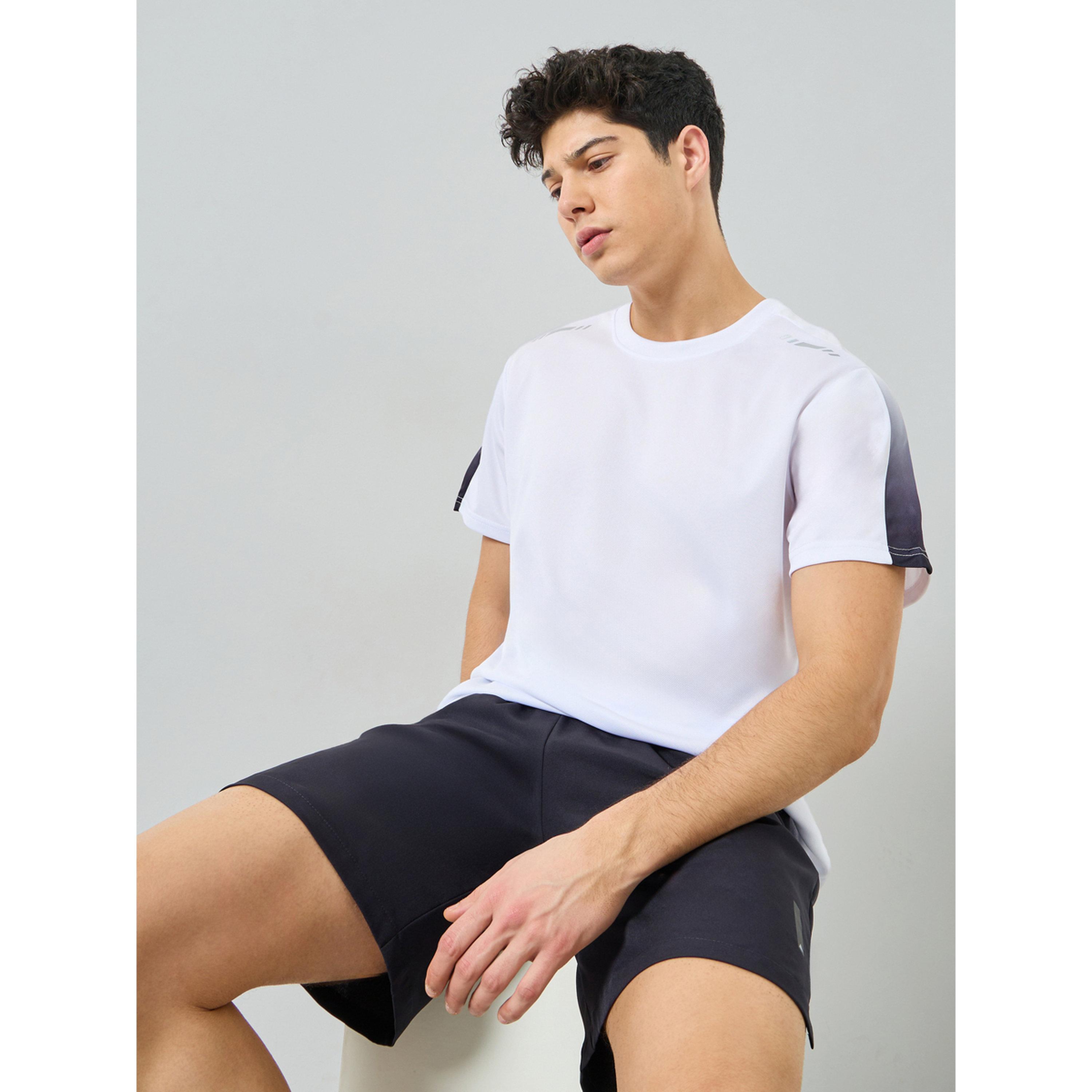 Styli Men White Short Sleeve T-Shirt and Shorts Set-men-clothing-sportswearandactivewear-tracksuits-image-3