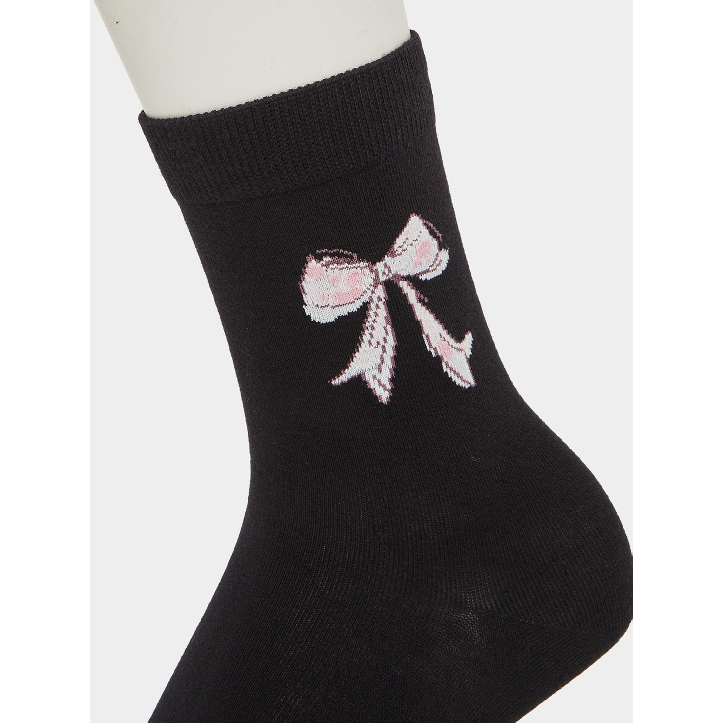 Styli Pack of 2 - Bow Design Socks-women-socksandstockings-image-5