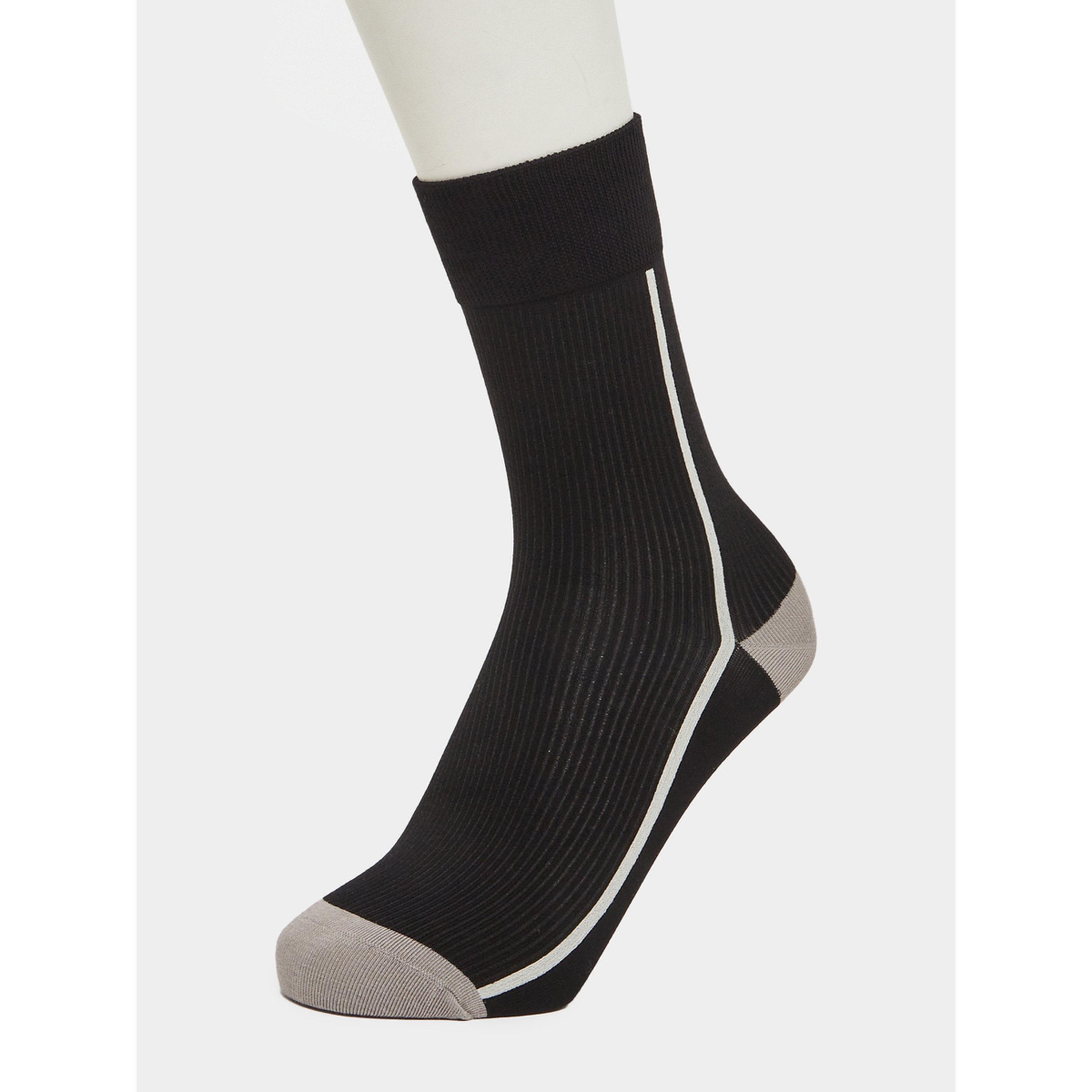 Styli Pack of 2 - Contrast Cuff Rib Socks-women-socksandstockings-image-4