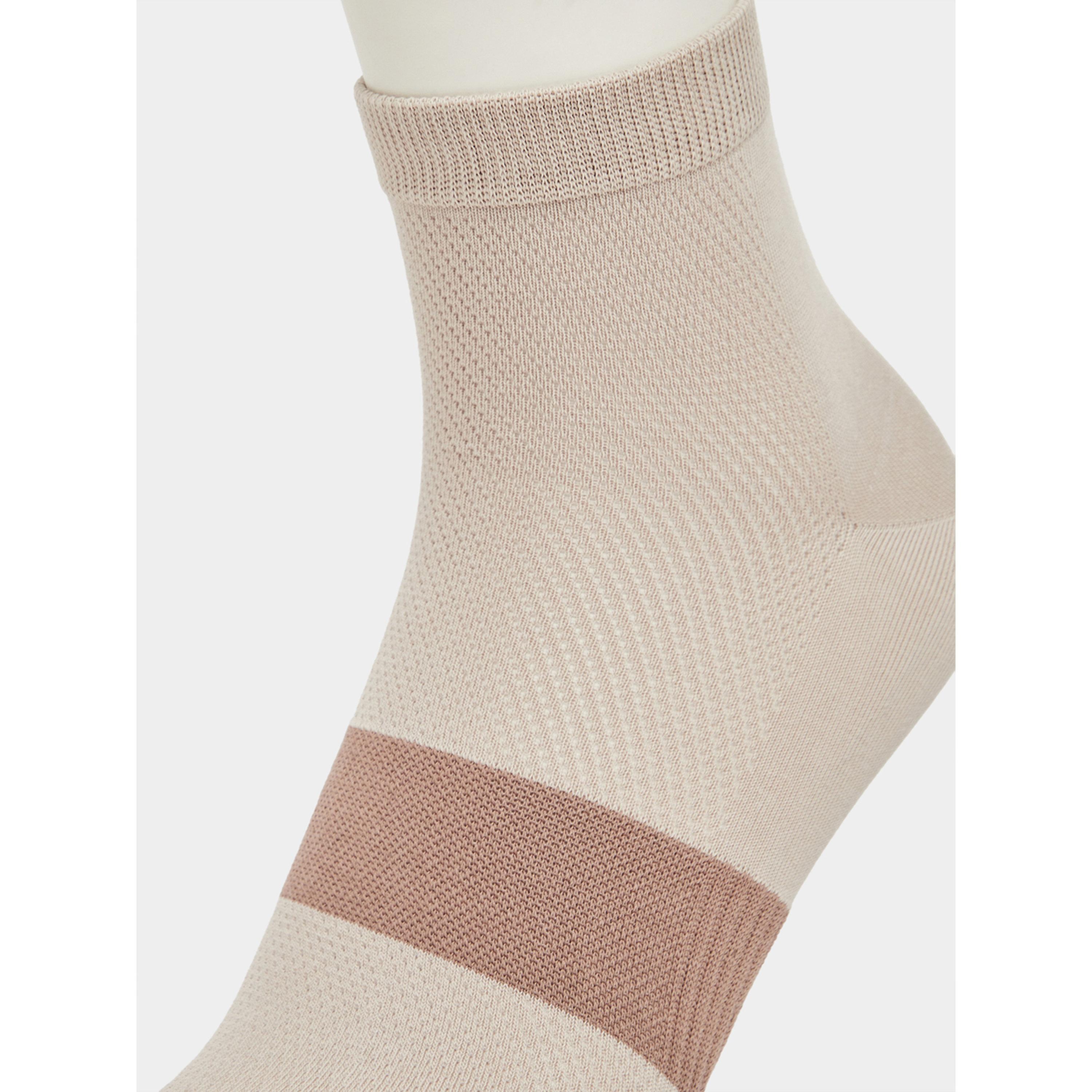 طقم من 3 أزواج جوارب بتصميم خطوط-women-socksandstockings-image-3