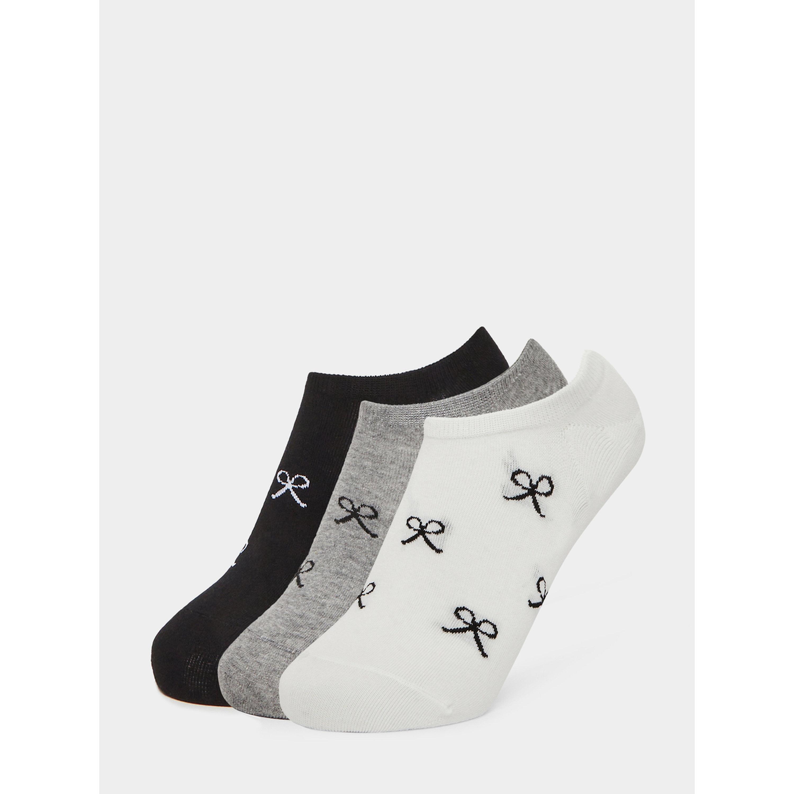 Styli Pack of 3 - Bow Design Socks-women-socksandstockings-image-1