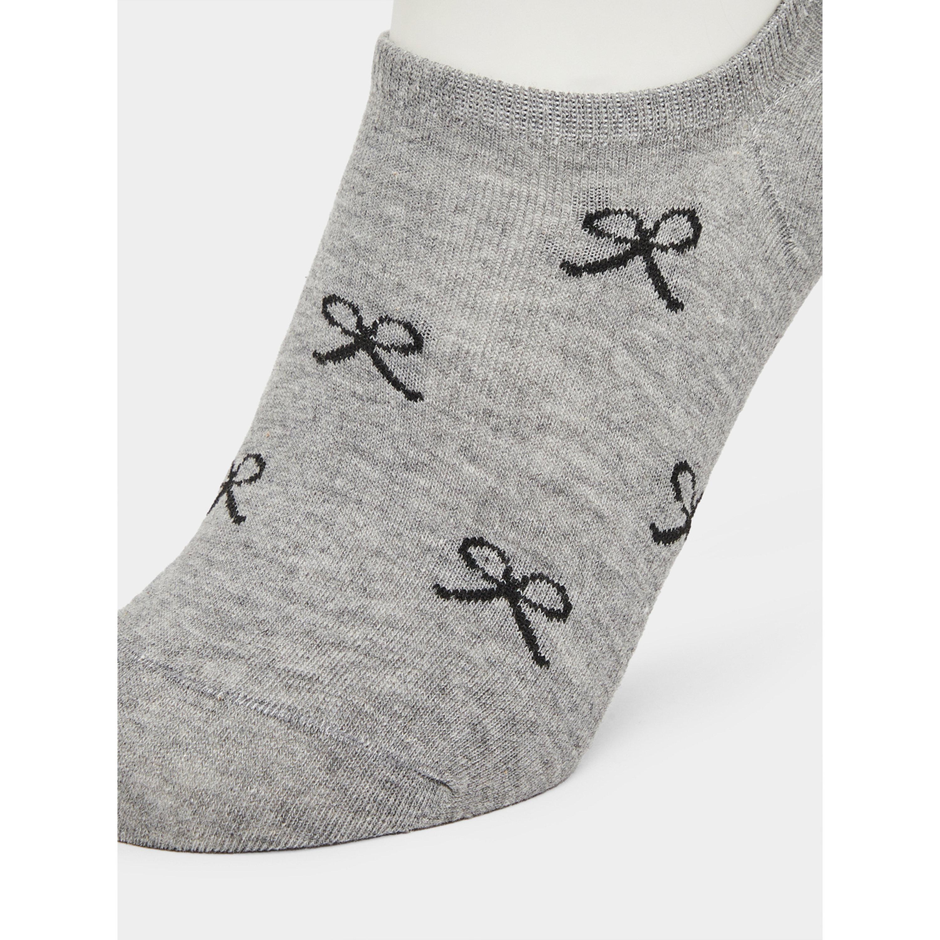 طقم من 3 أزواج جوارب بتصميم فيونكة-women-socksandstockings-image-3