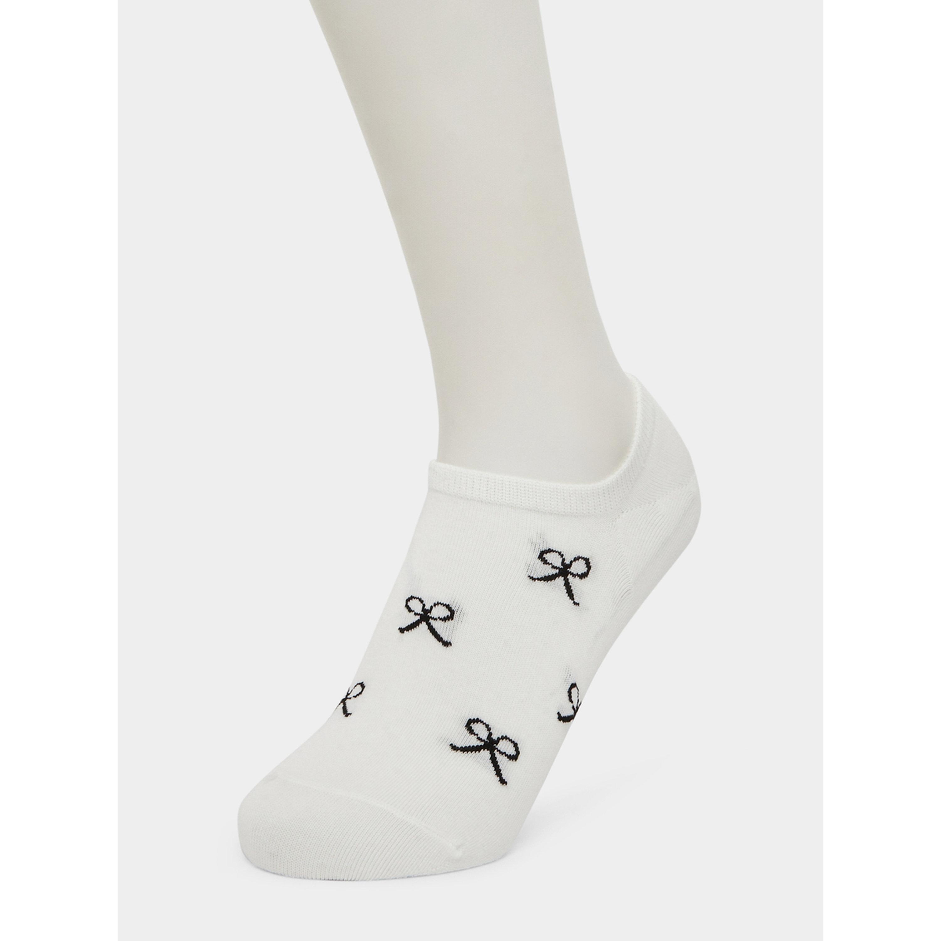 طقم من 3 أزواج جوارب بتصميم فيونكة-women-socksandstockings-image-4