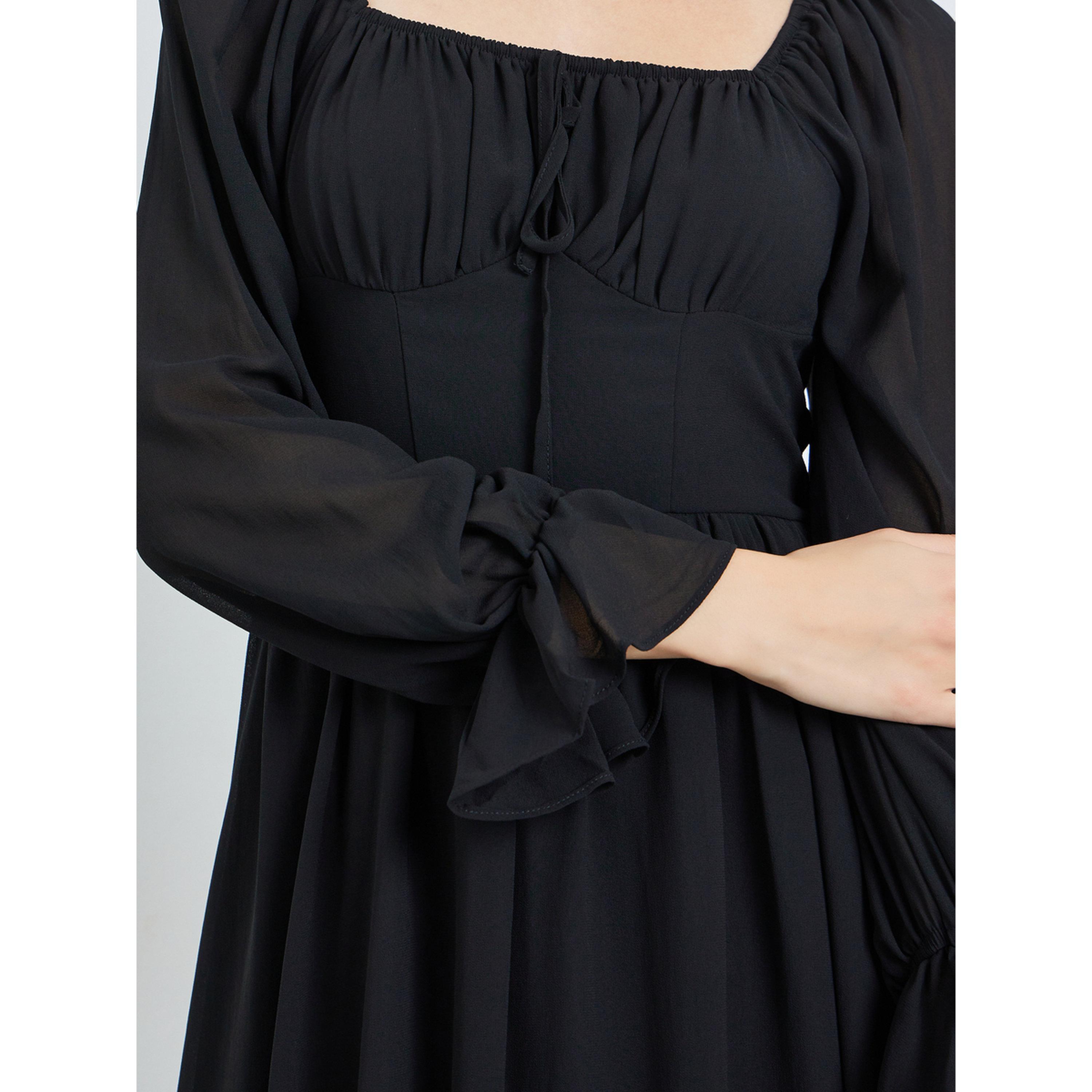 Take Two Black Square Neck Midi Dress-women-clothing-dresses-image-5