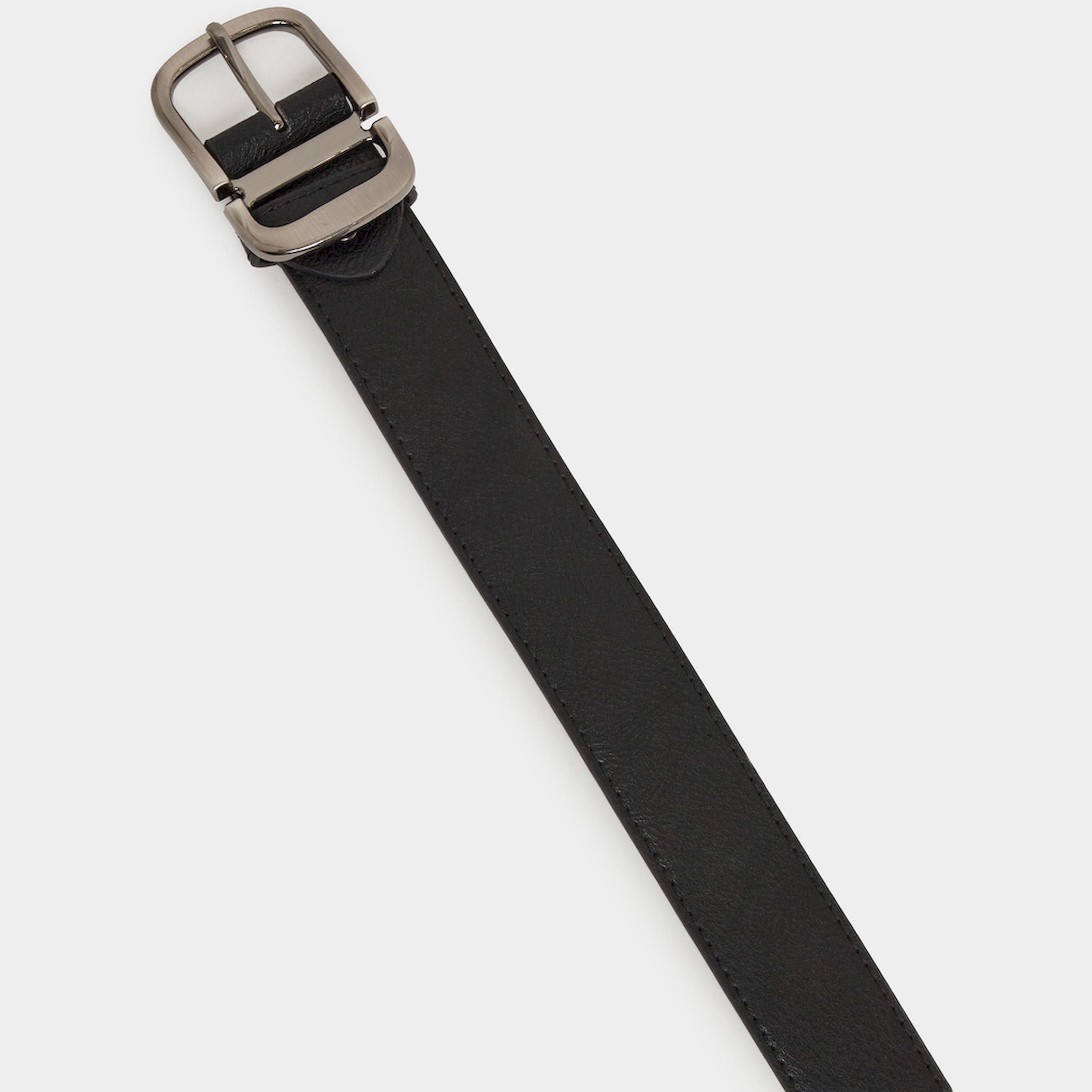 Styli Men Black Solid Waist Belt with Metal Buckle-men-beltsandwallets-belts-image-4