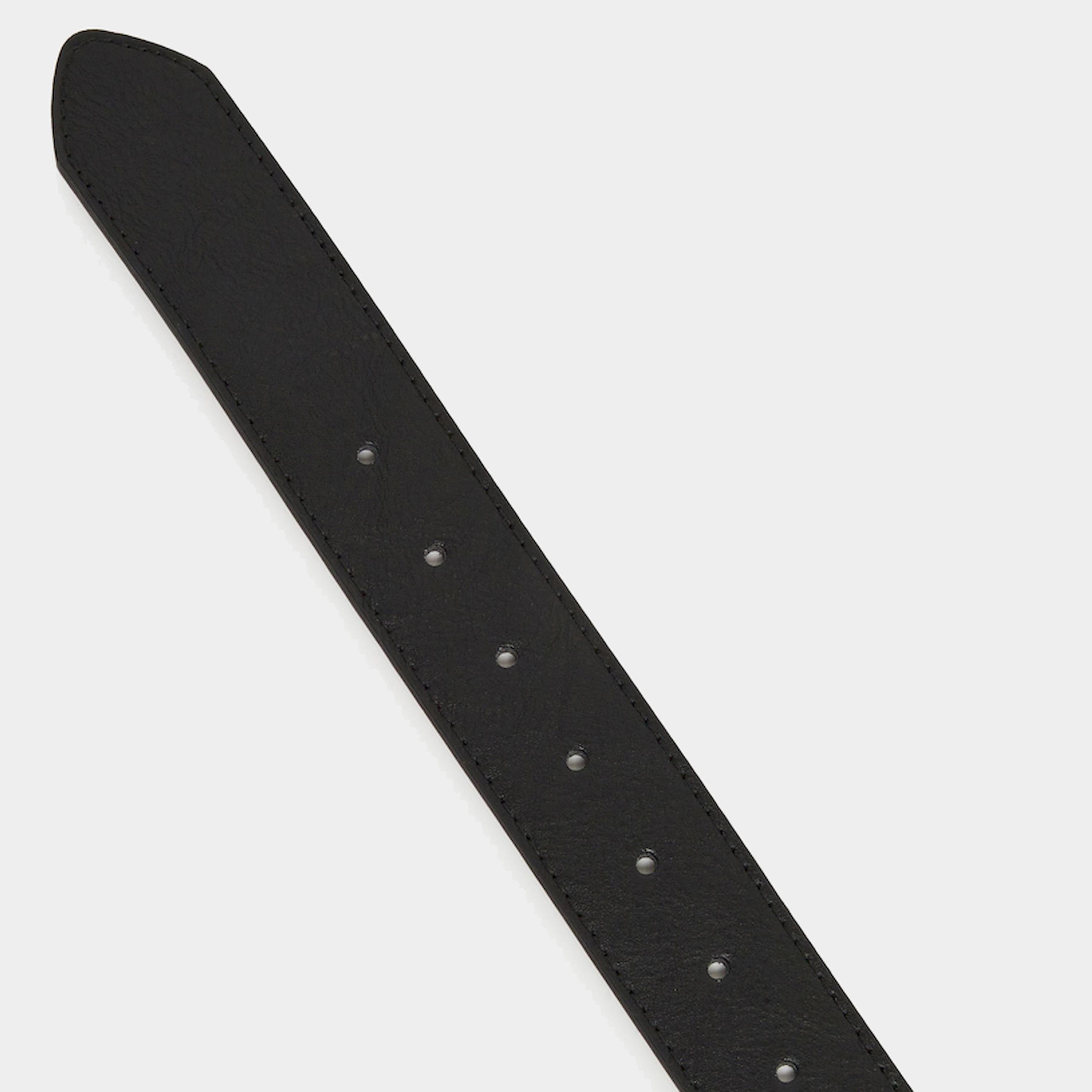 Styli Men Black Solid Waist Belt with Metal Buckle-men-beltsandwallets-belts-image-5