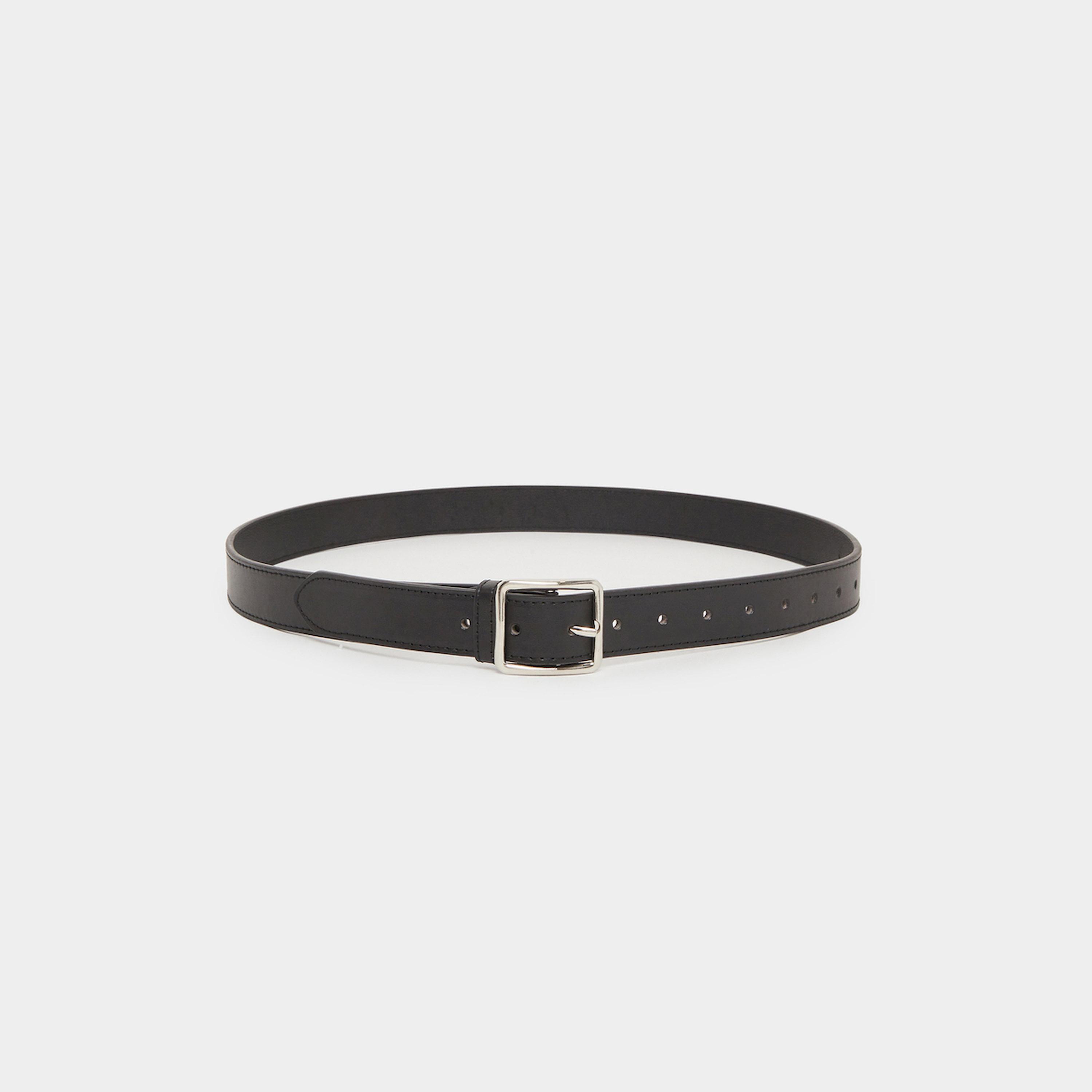 Styli Men Black Solid Waist Belt with Metal Buckle-men-beltsandwallets-belts-image-2