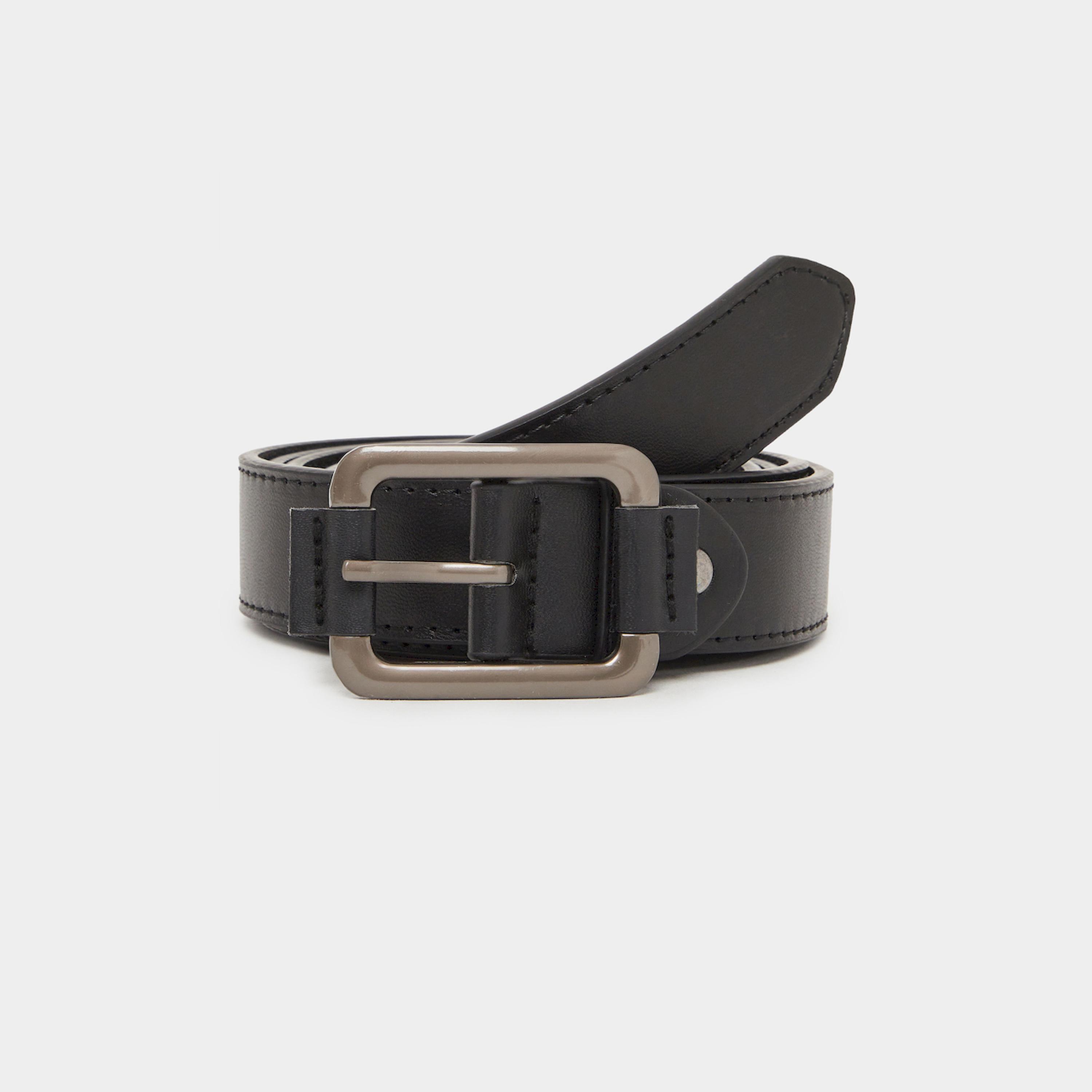 Styli Black Waist Belt with Metal Buckle-men-beltsandwallets-belts-image-1