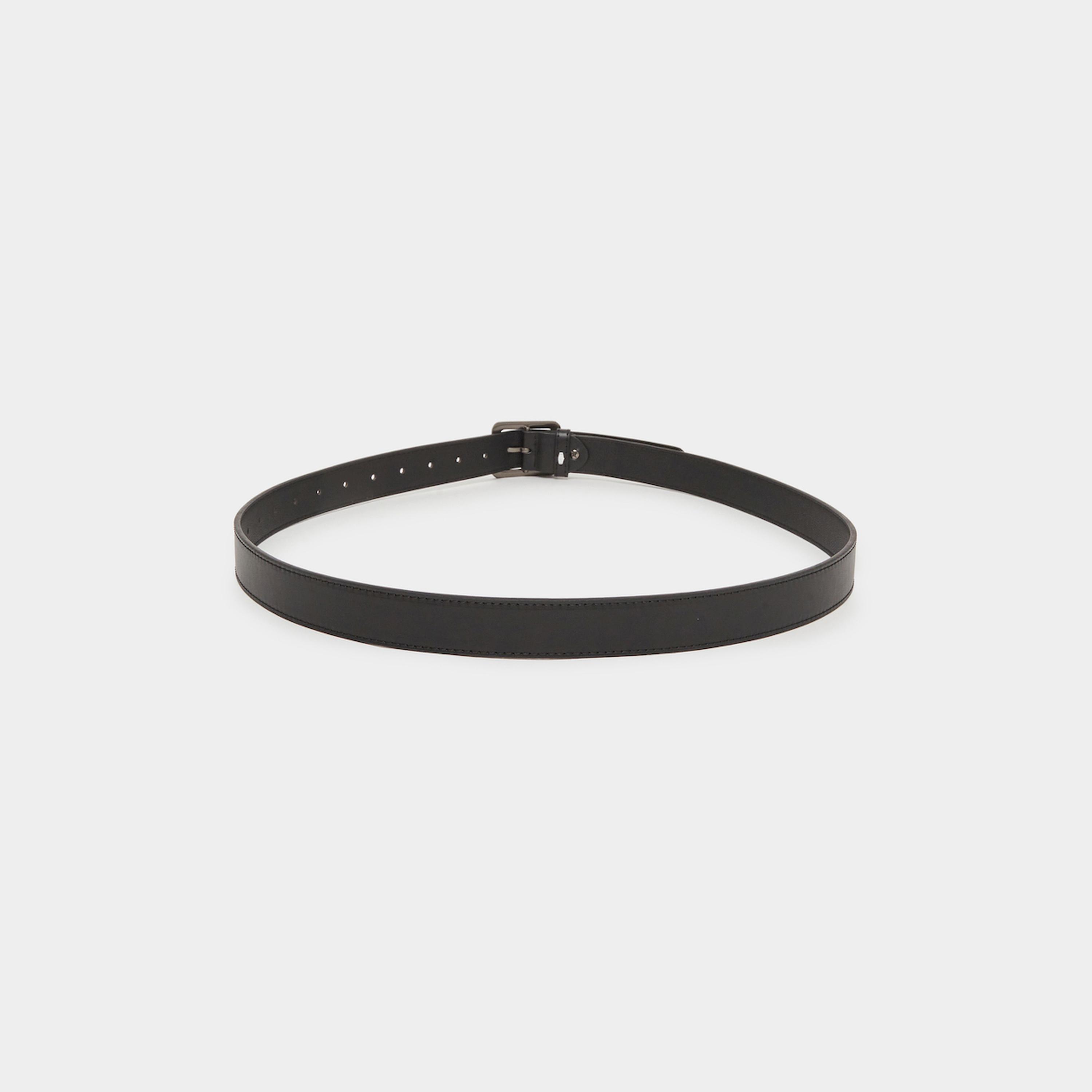 Styli Black Waist Belt with Metal Buckle-men-beltsandwallets-belts-image-3