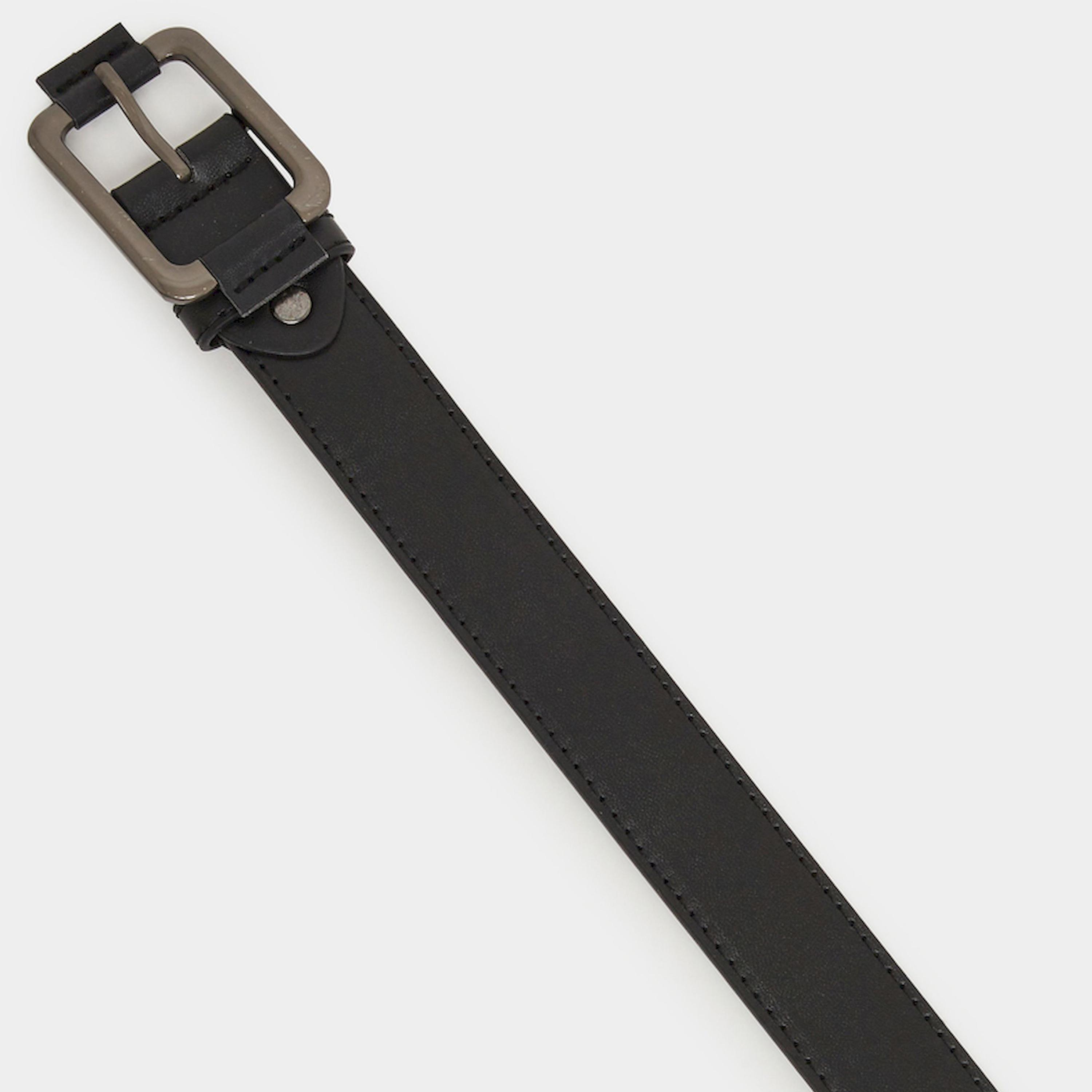 Styli Black Waist Belt with Metal Buckle-men-beltsandwallets-belts-image-4