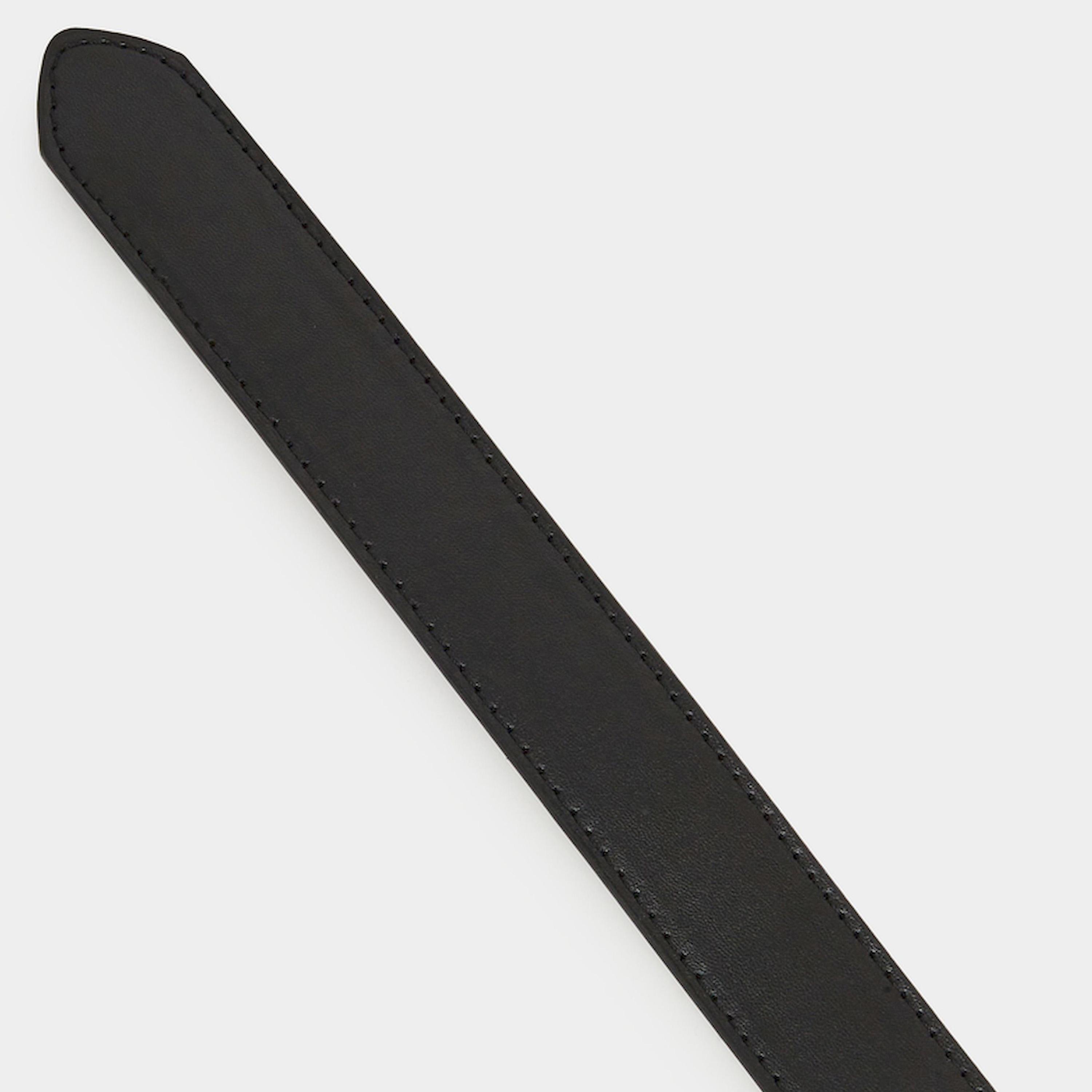 Styli Men Black Solid Waist Belt with Metal Buckle-men-beltsandwallets-belts-image-5
