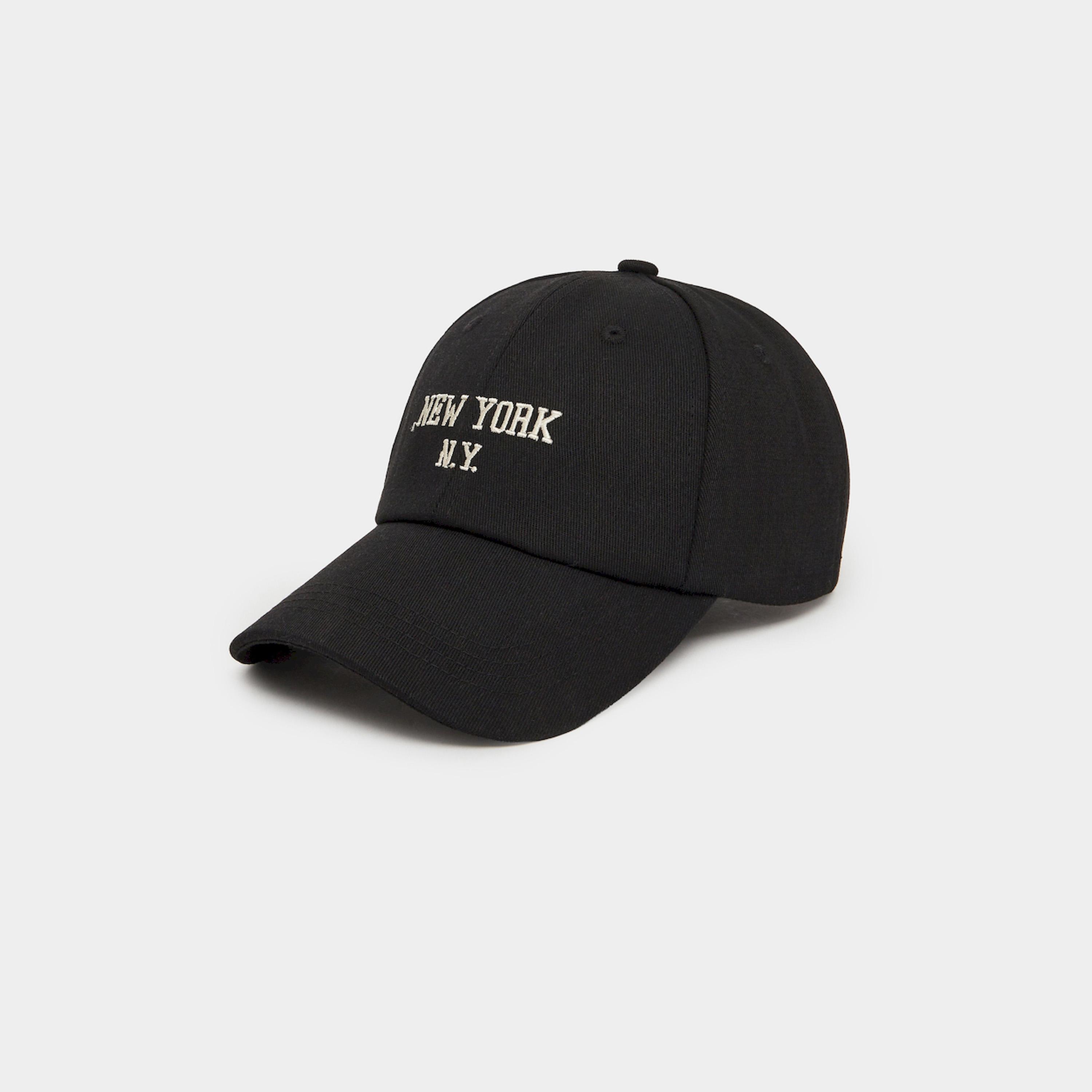 ستايلي - قبعة بيسبول سوداء مطرزة-men-caps-image-1