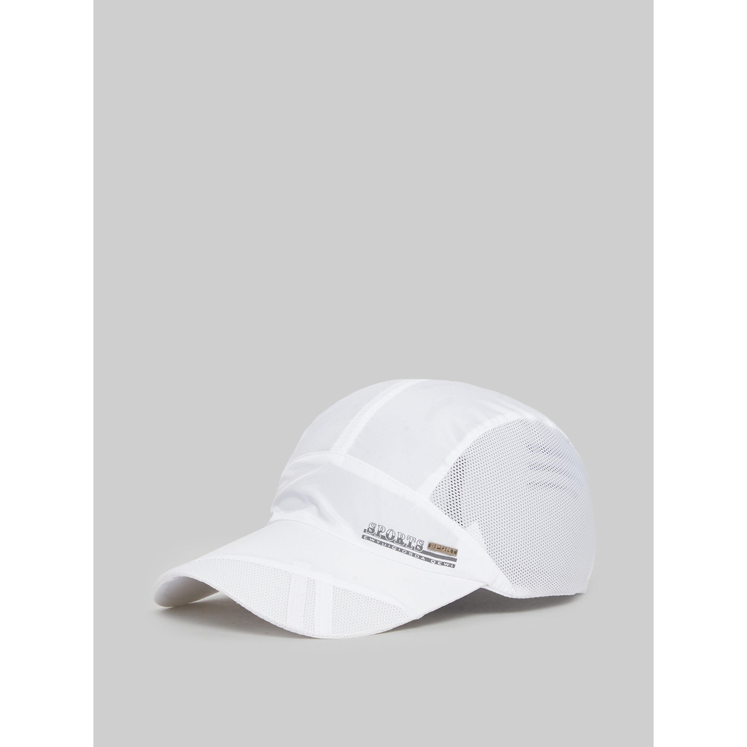 قبعة بيسبول بتفاصيل شارة معدنية-men-caps-image-1
