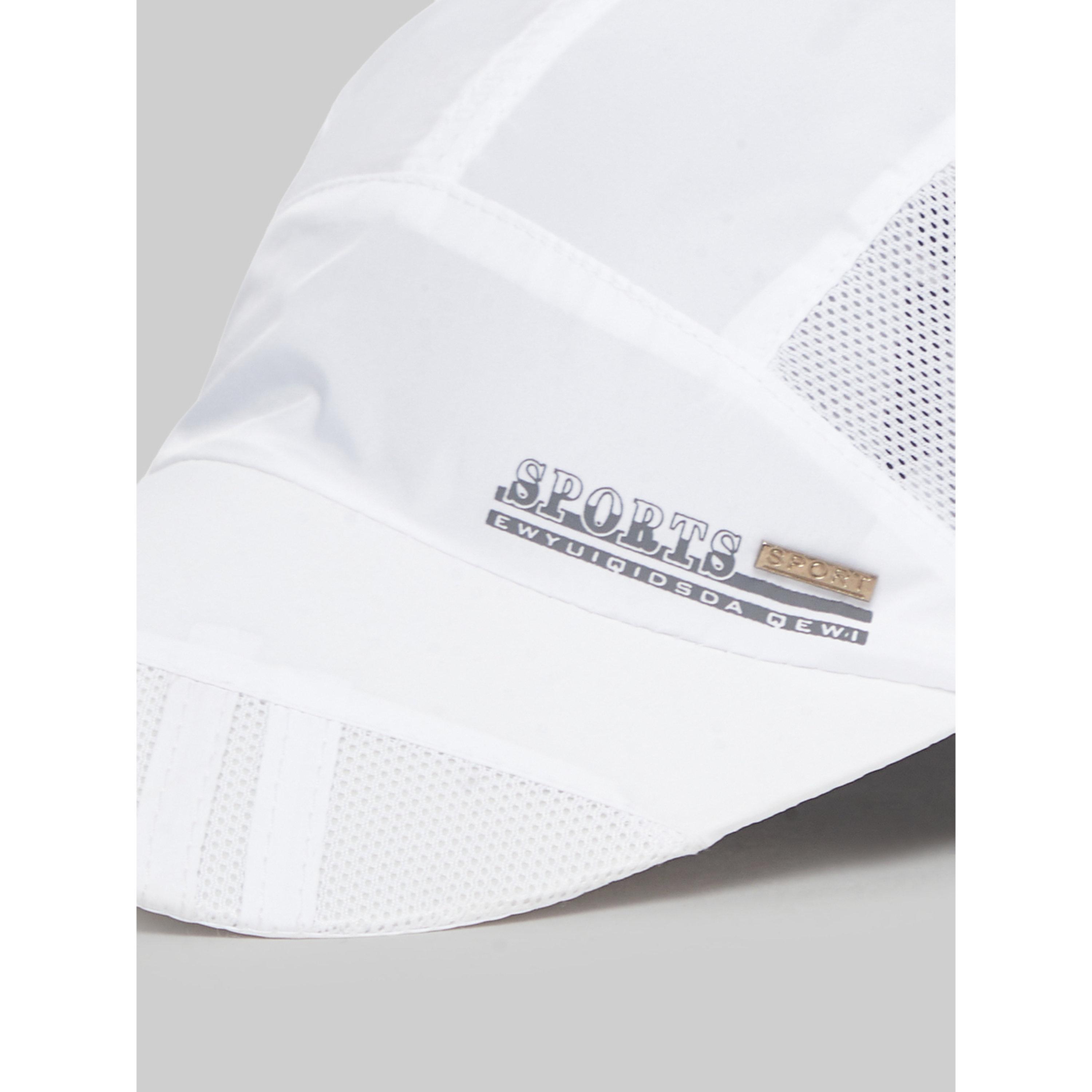 Styli White Metal Badge Detail Baseball Cap-men-caps-image-4