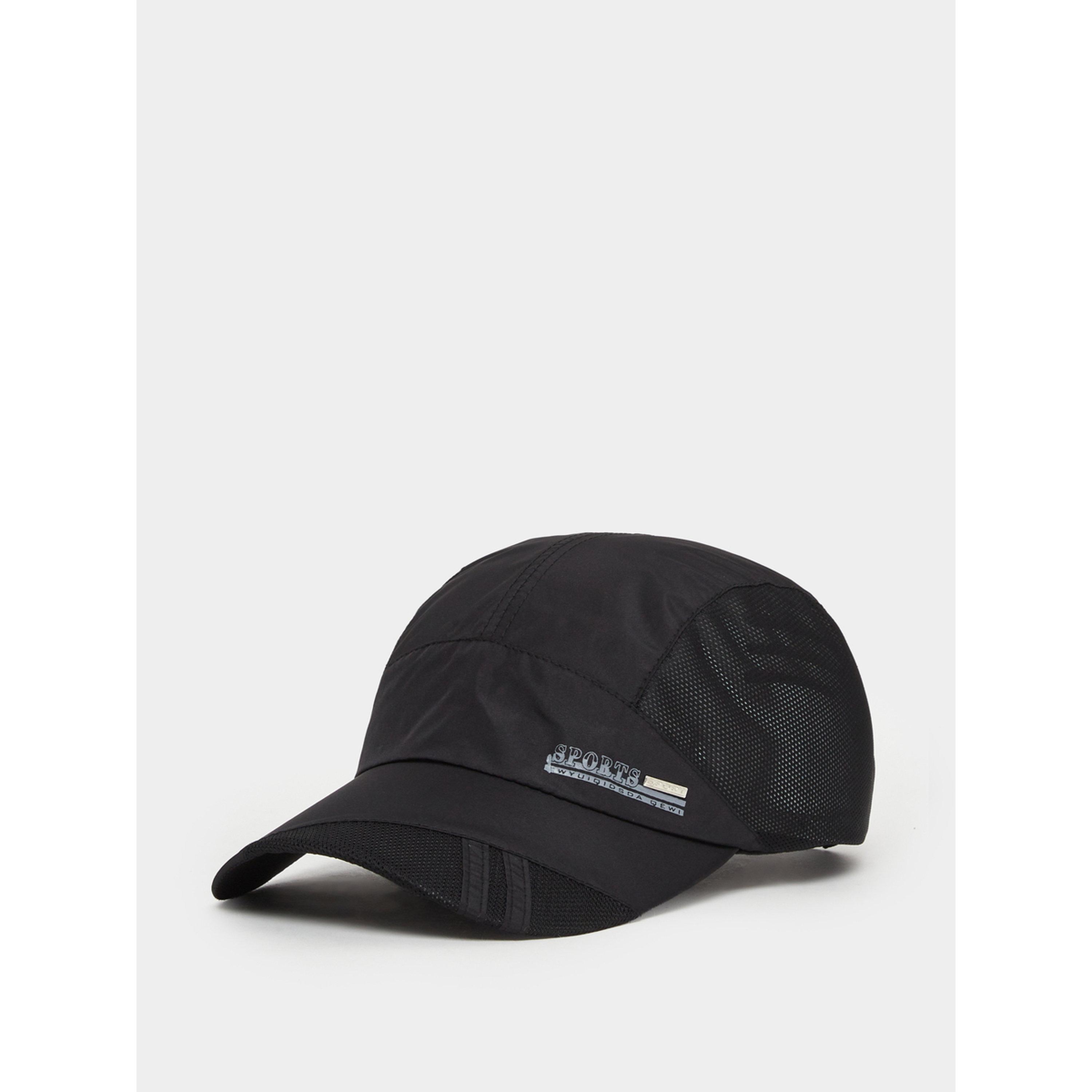 Styli Black Metal Badge Detail Baseball Cap-men-caps-image-1