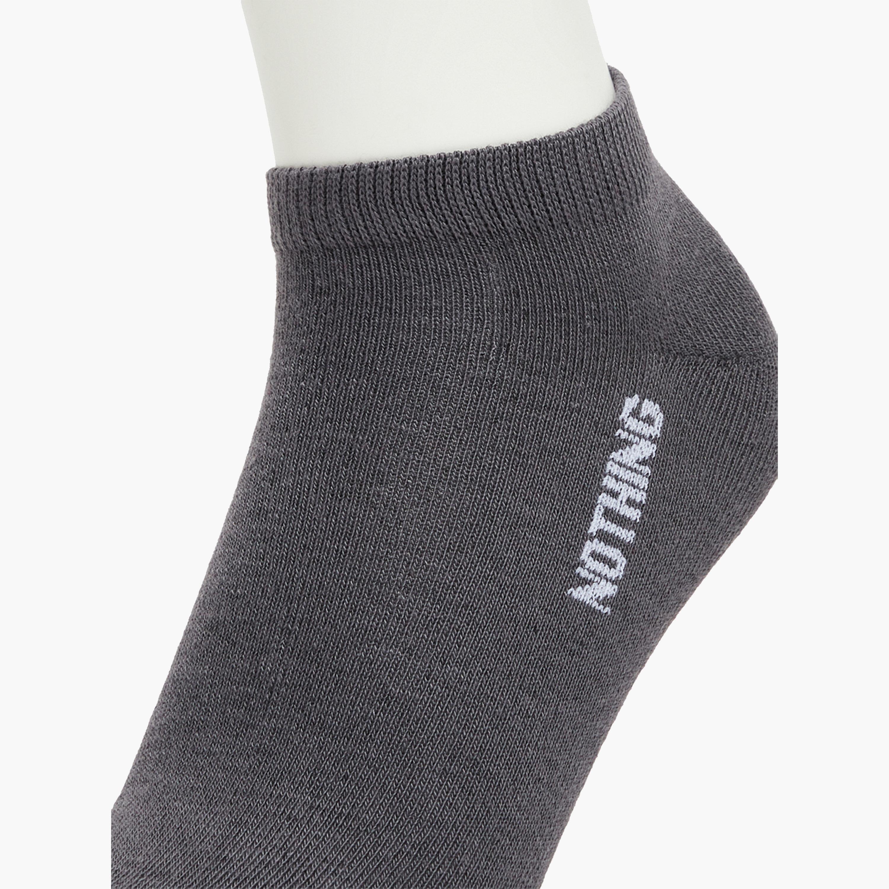 Styli Pack of 5 - Ribbed Cuff Ankle Socks-women-socksandstockings-image-3