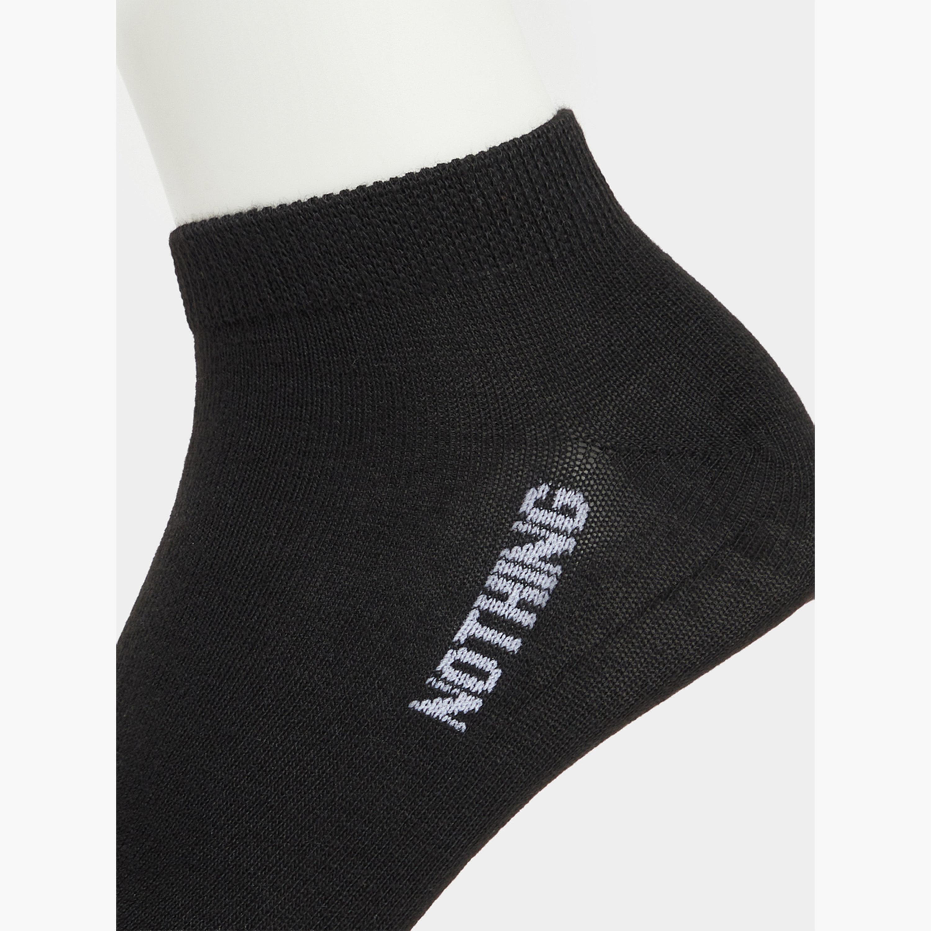 Styli Pack of 5 - Ribbed Cuff Ankle Socks-women-socksandstockings-image-5