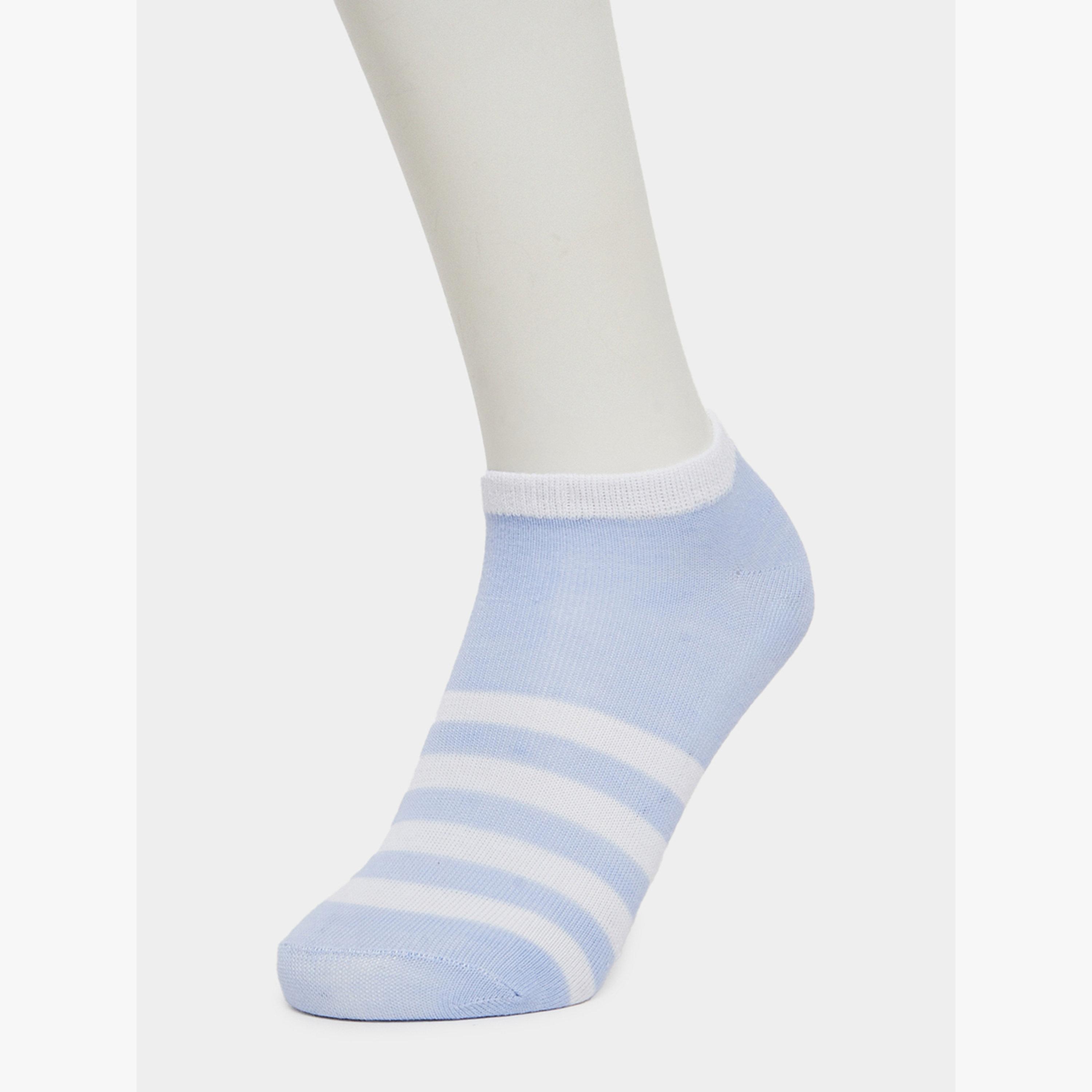 Styli Pack of 5 - Striped Detail Ankle Socks-men-socks-image-2