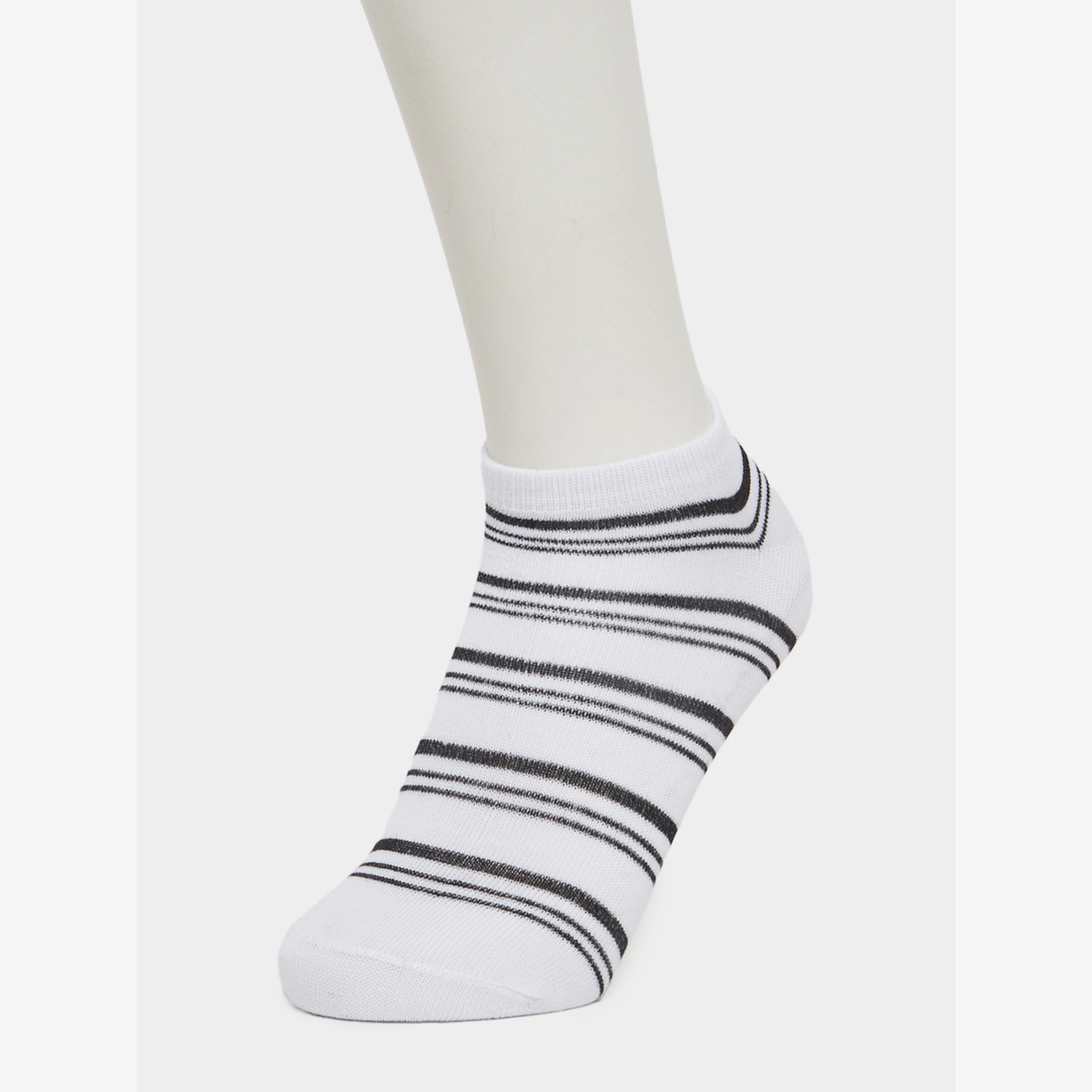 Styli Pack of 5 - Striped Detail Ankle Socks-men-socks-image-6