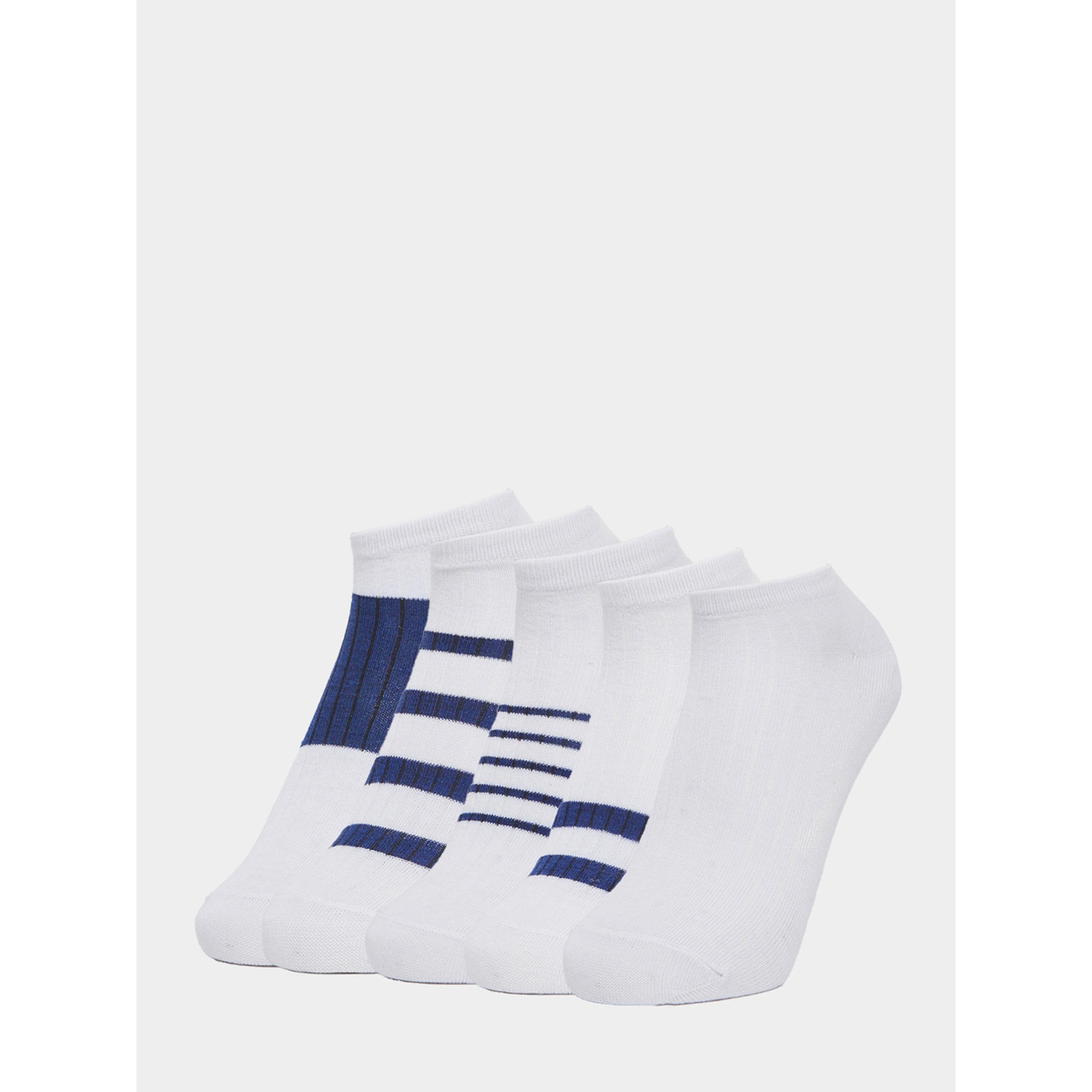 عبوة من 5 قطع جوارب كاحل مخططة-men-socks-image-1