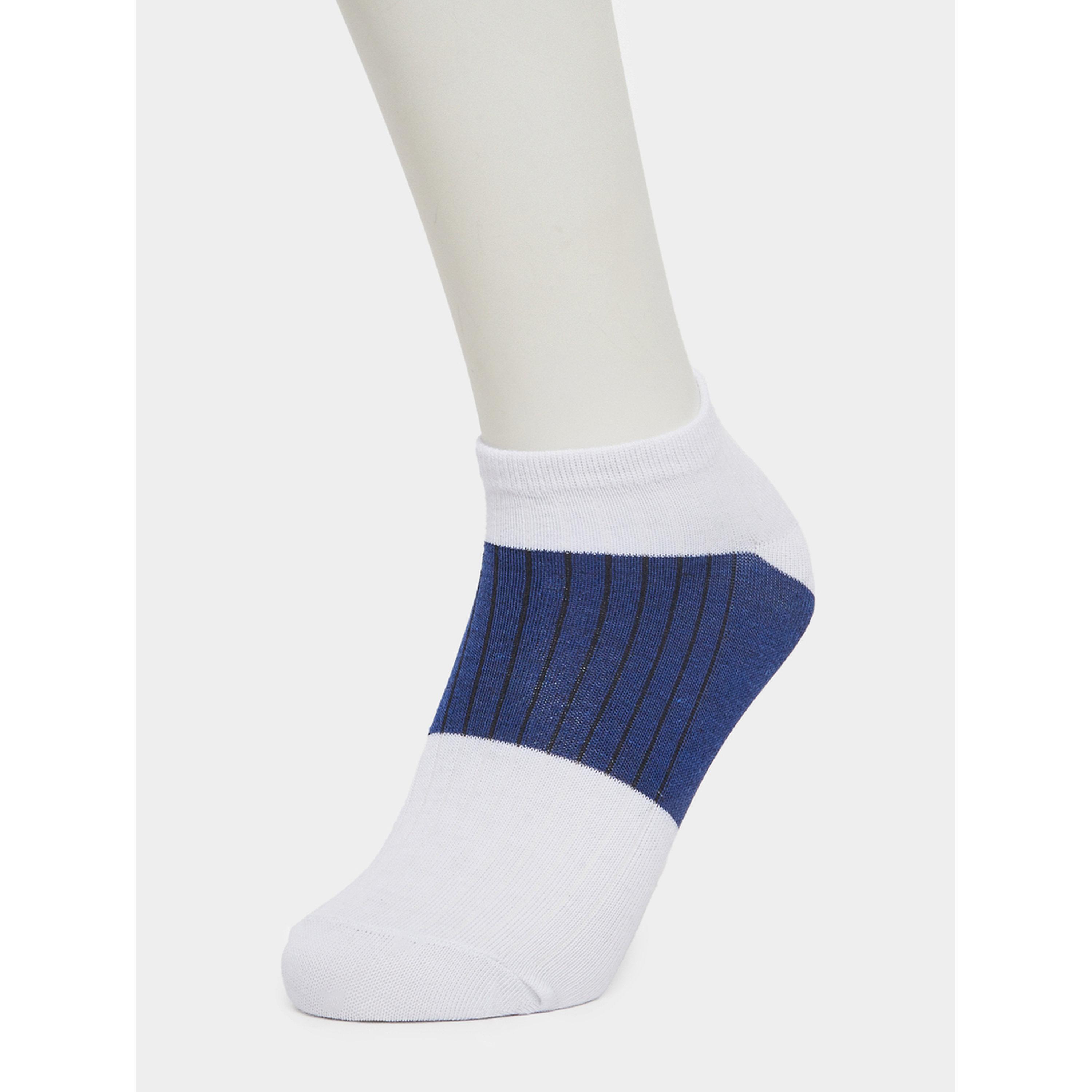 عبوة من 5 قطع جوارب كاحل مخططة-men-socks-image-2