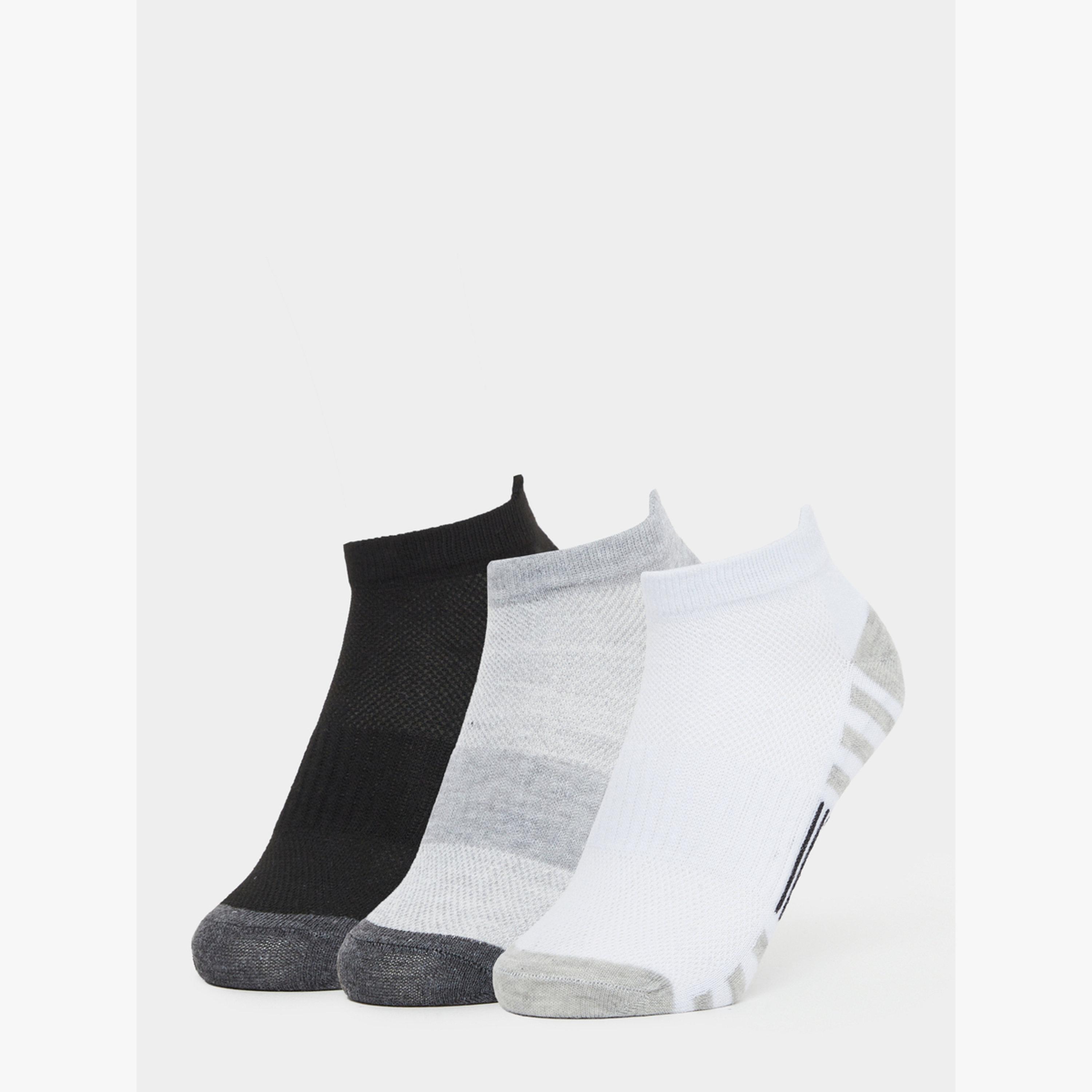 Styli Pack of 3 - Contrast Detail Ankle Socks-men-socks-image-1